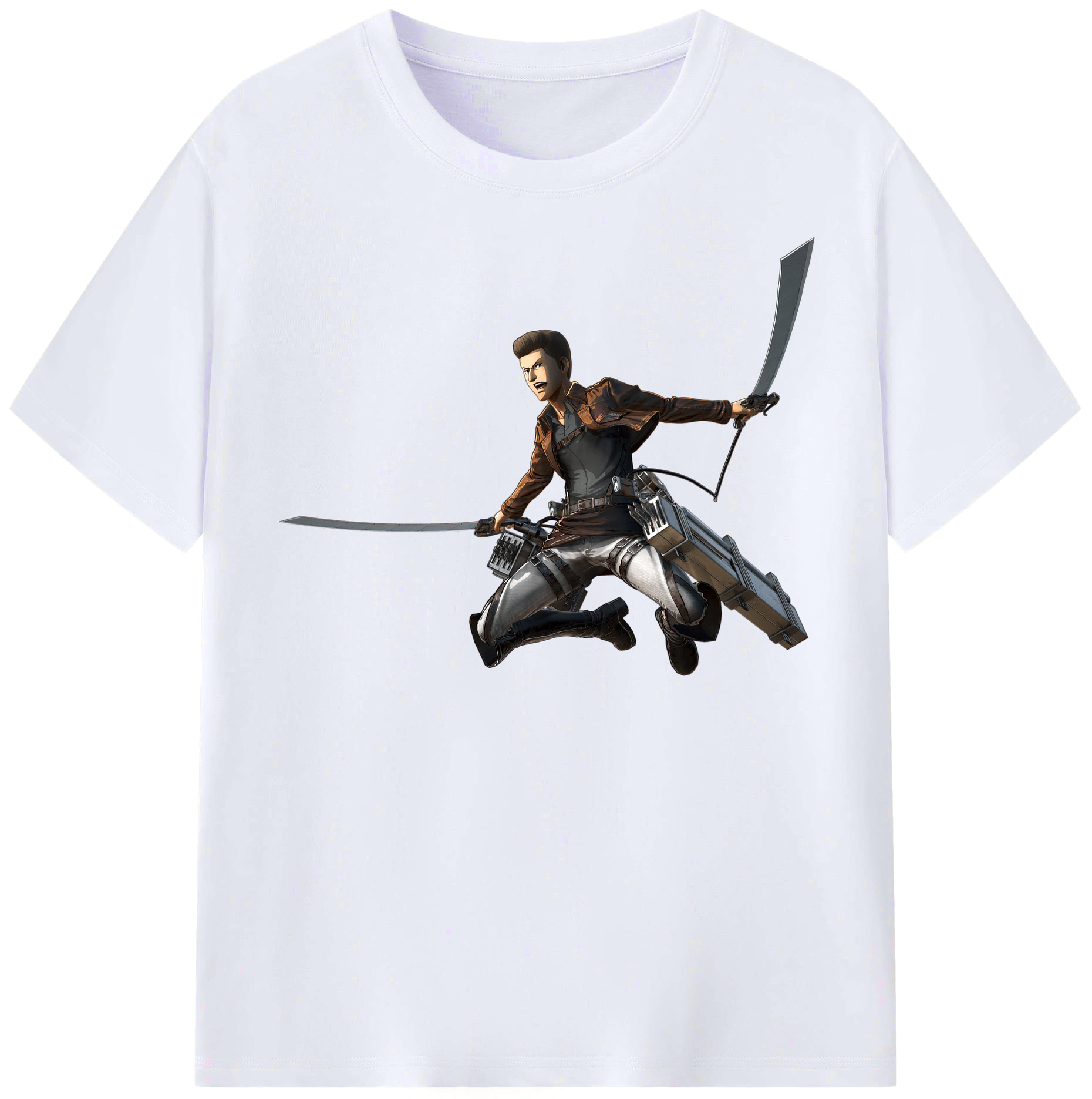 （画像用） 進撃の巨人 Attack on Titan レディースカジュアルプリントTシャツ（綿100％）