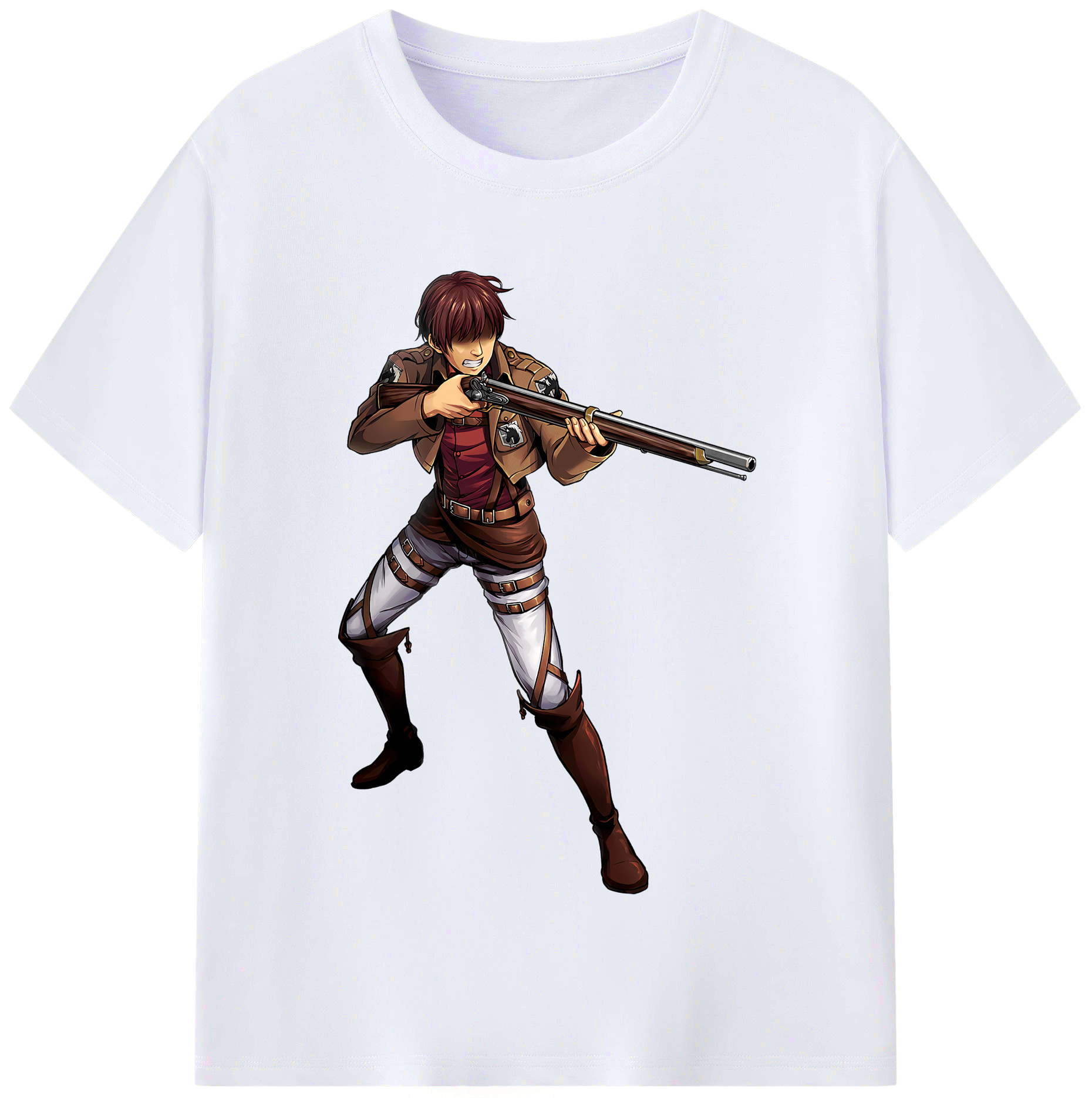 （画像用） 進撃の巨人 Attack on Titan レディースカジュアルプリントTシャツ（綿100％）