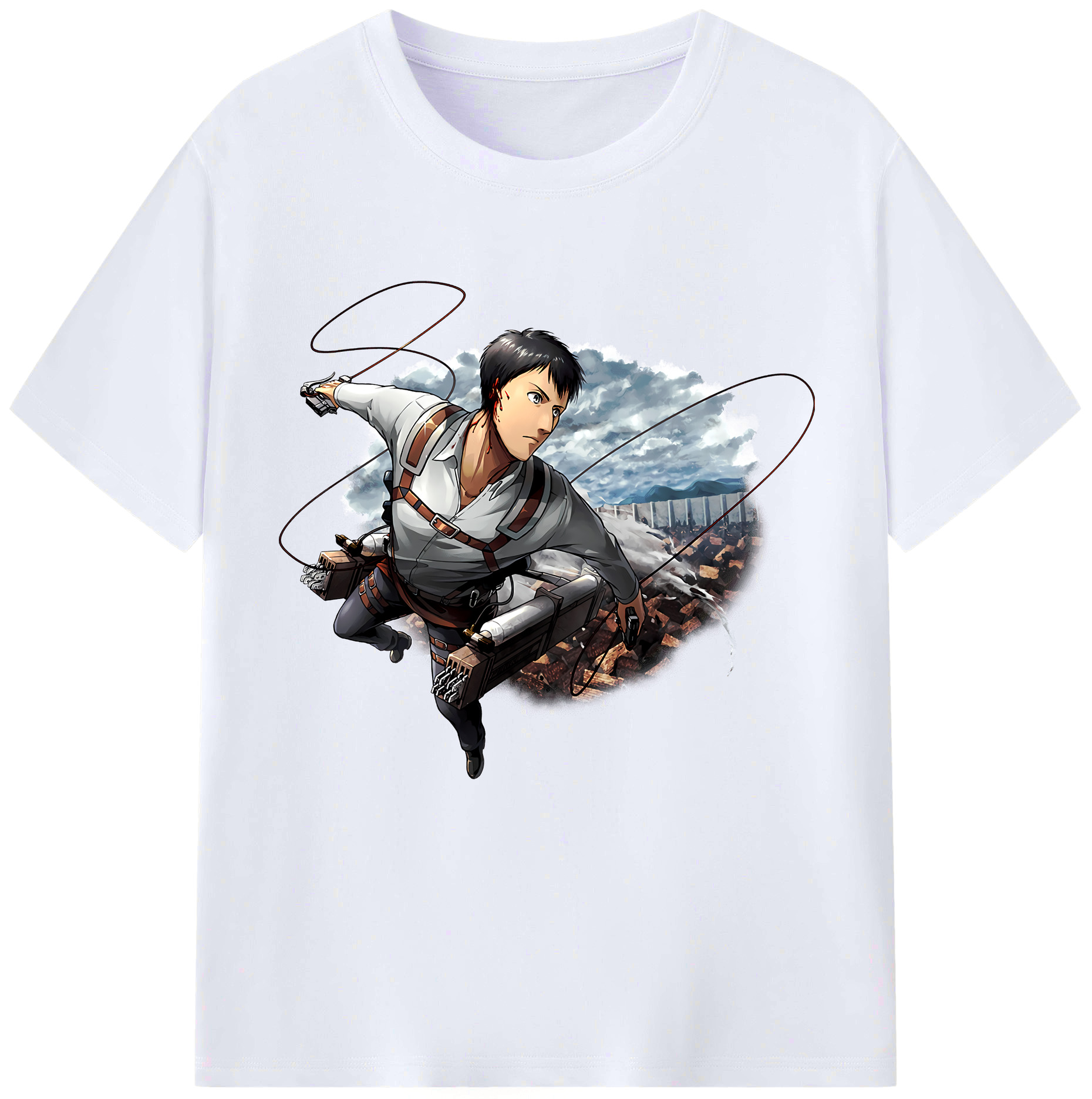 （画像用） 進撃の巨人 ベルトルト・フーバー Attack on Titan Bertholdt Hoover レディースカジュアルプリントTシャツ（綿100％）