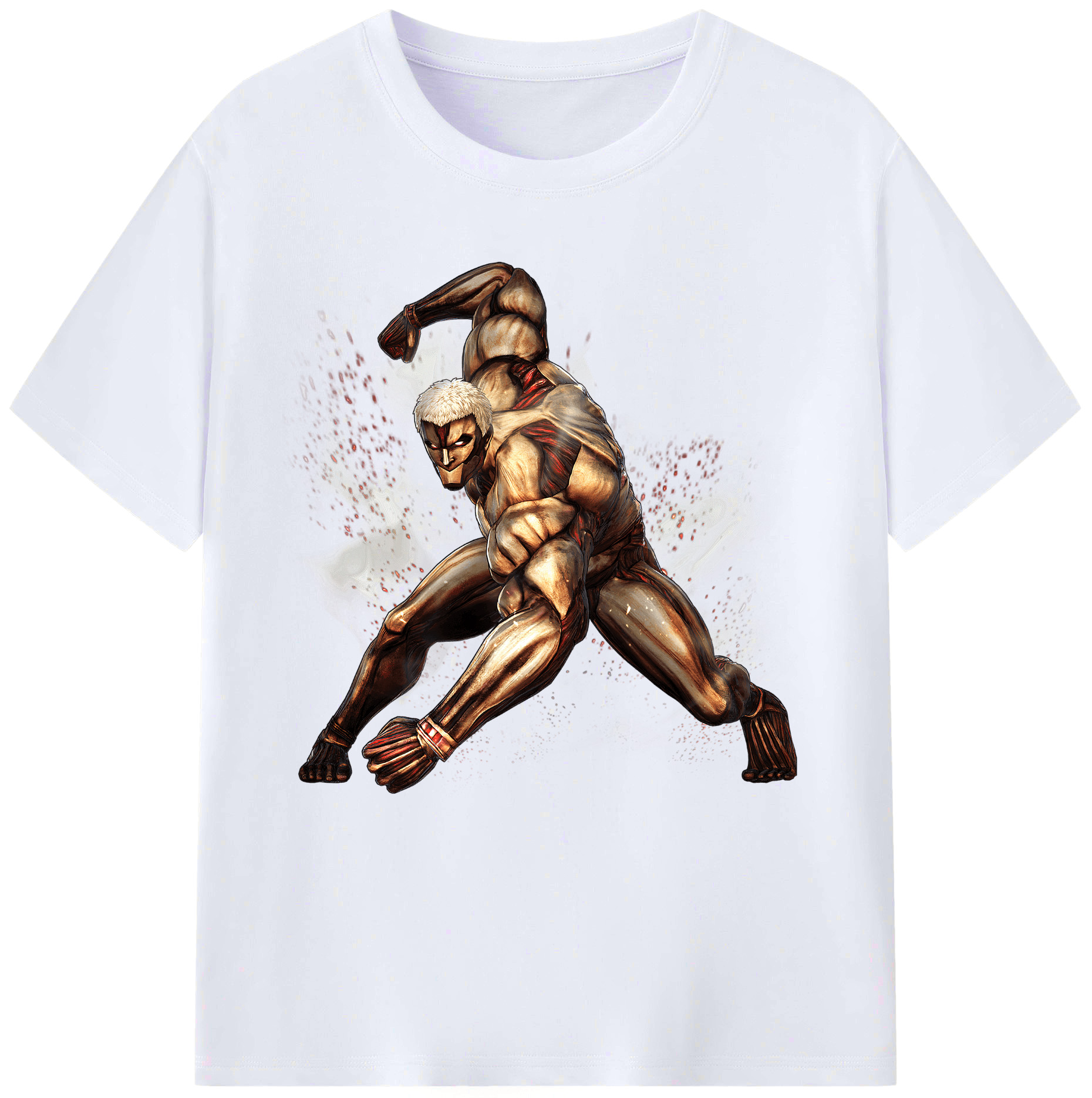 （画像用） 進撃の巨人 Attack on Titan レディースカジュアルプリントTシャツ（綿100％）