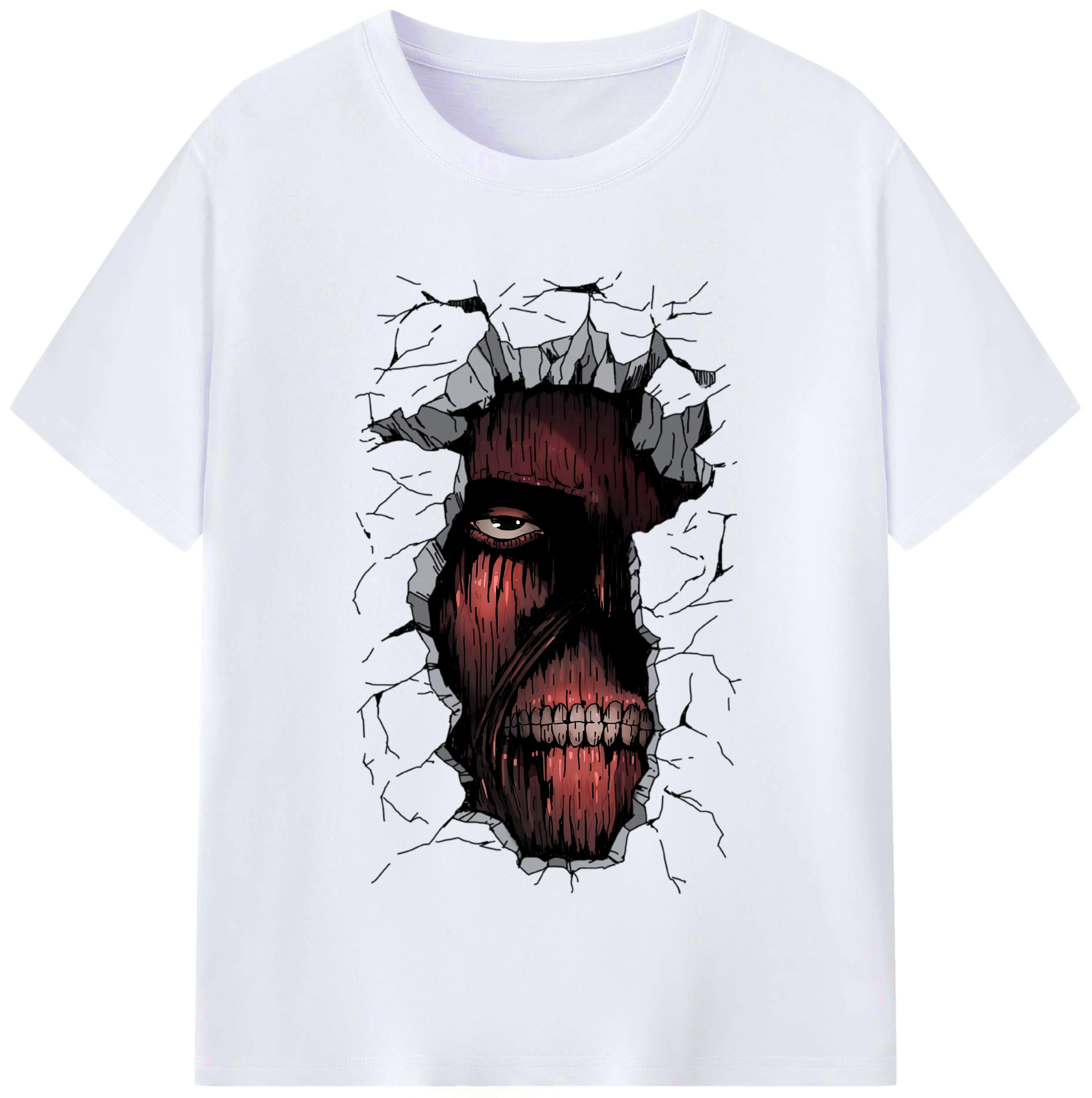 （画像用） 進撃の巨人 Attack on Titan レディースカジュアルプリントTシャツ（綿100％）