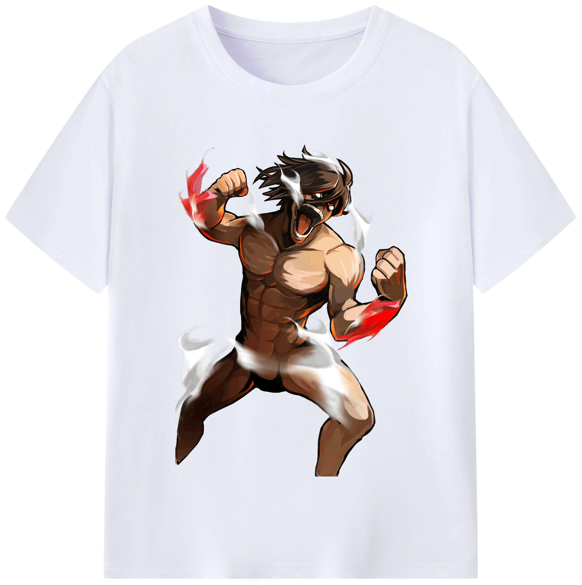 （画像用） 進撃の巨人 Attack on Titan レディースカジュアルプリントTシャツ（綿100％）