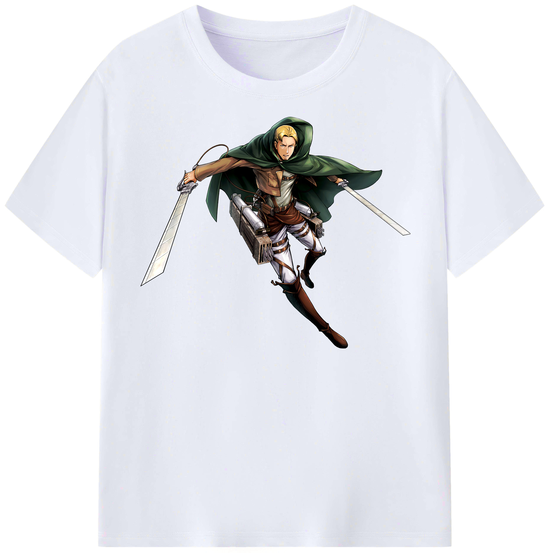 （画像用） 進撃の巨人 Attack on Titan レディースカジュアルプリントTシャツ（綿100％）