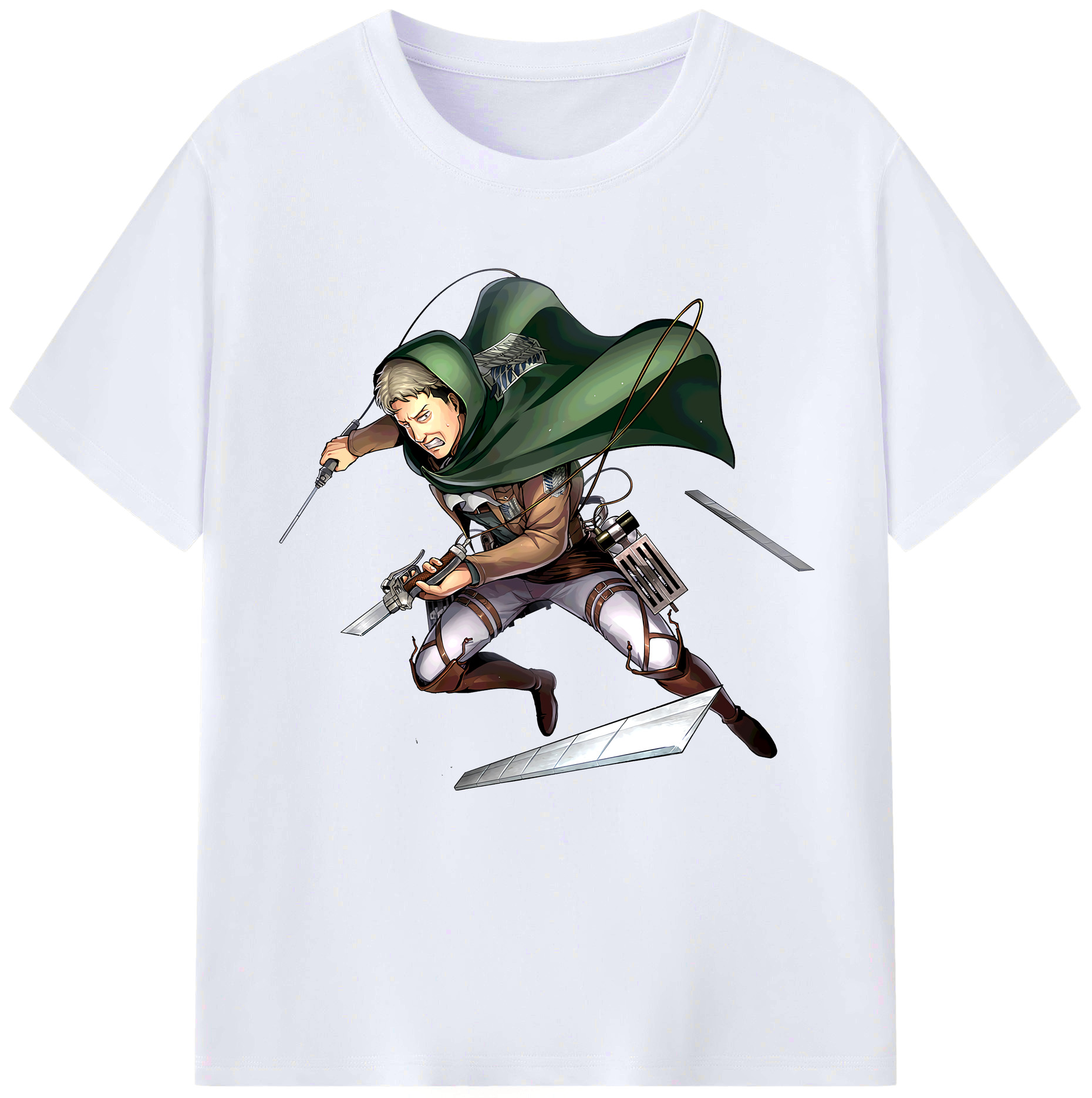 （画像用） 進撃の巨人 Attack on Titan レディースカジュアルプリントTシャツ（綿100％）
