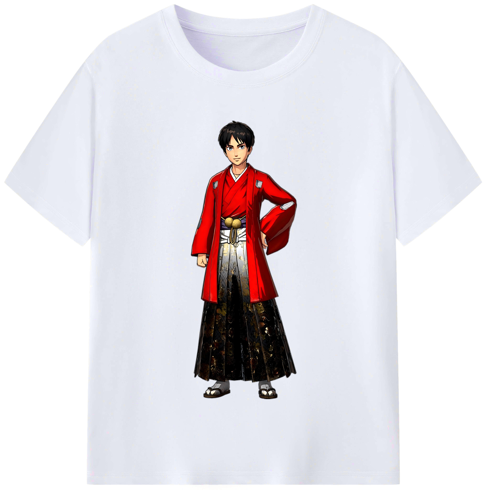 （画像用） 進撃の巨人 エレン･イェーガー Attack on Titan Eren Jäger レディースカジュアルプリントTシャツ（綿100％）
