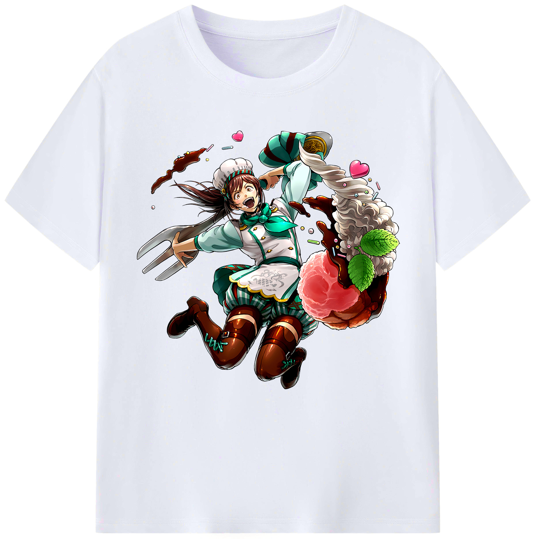 （画像用） 進撃の巨人 サシャ·ブラウス Attack on Titan Sasha Blaus レディースカジュアルプリントTシャツ（綿100％）