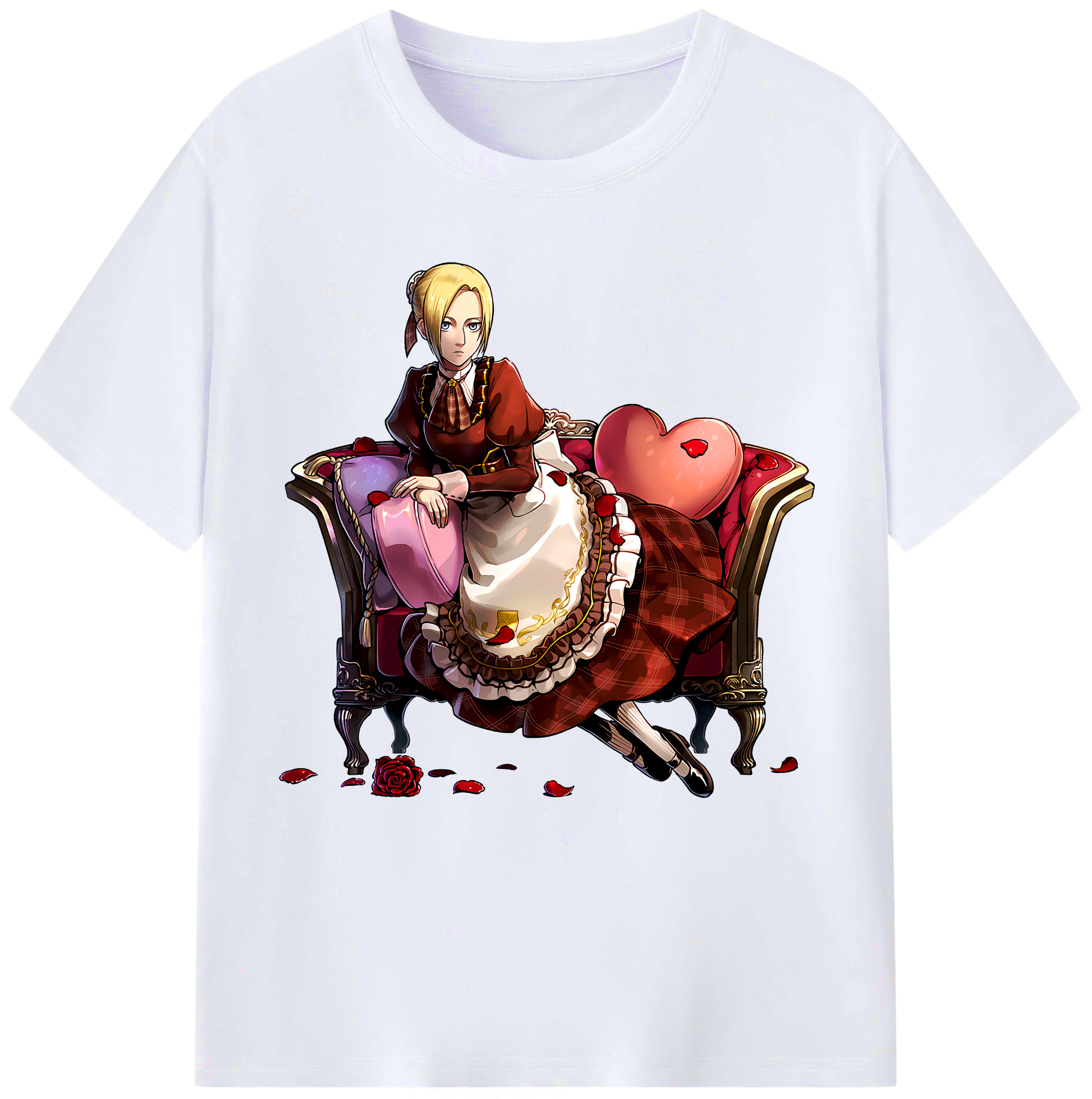 （画像用） 進撃の巨人 アニ・レオンハート Attack on Titan Annie Leonhart レディースカジュアルプリントTシャツ（綿100％）