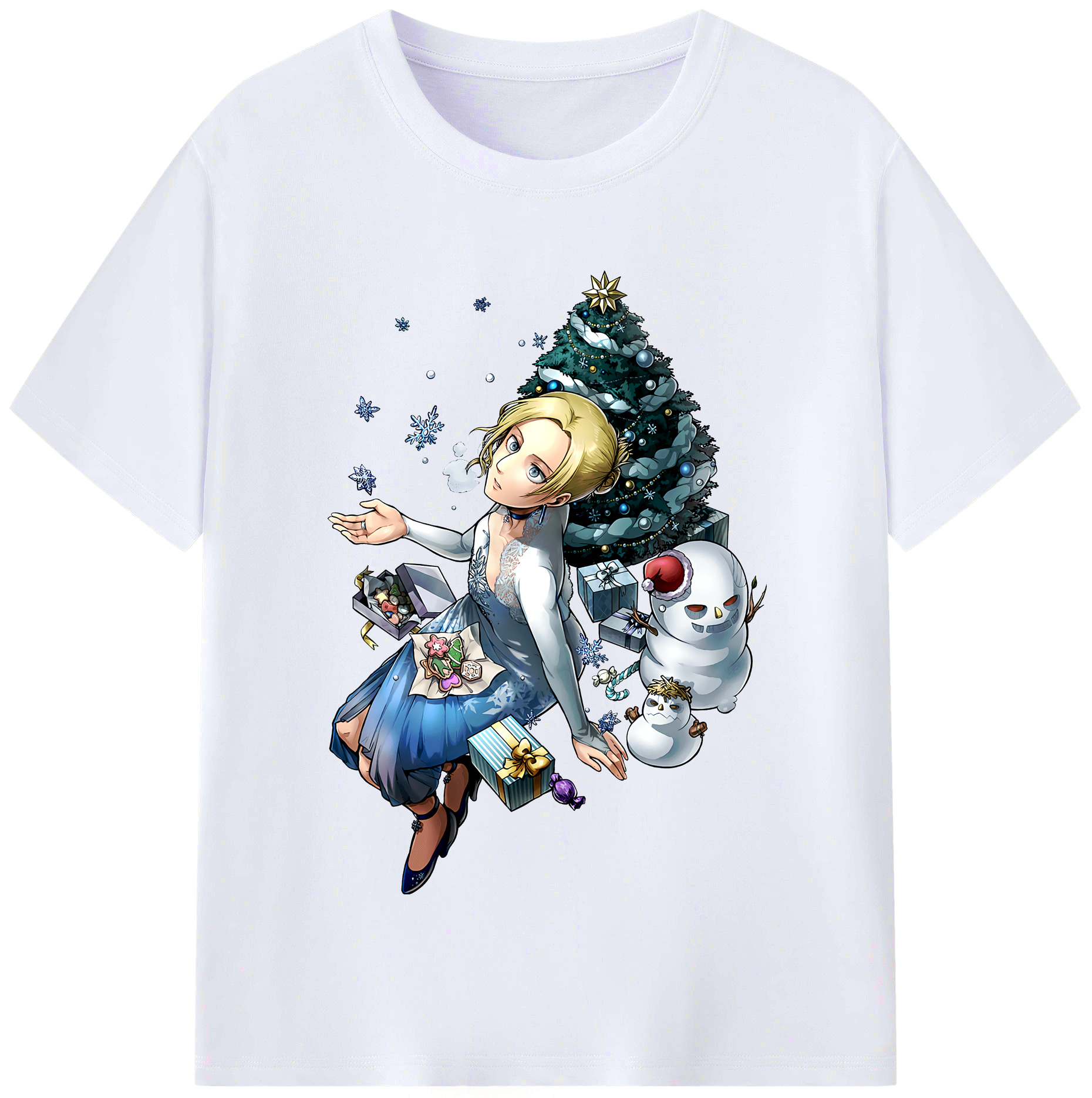 （画像用） 進撃の巨人 アニ・レオンハート Attack on Titan Annie Leonhart レディースカジュアルプリントTシャツ（綿100％）