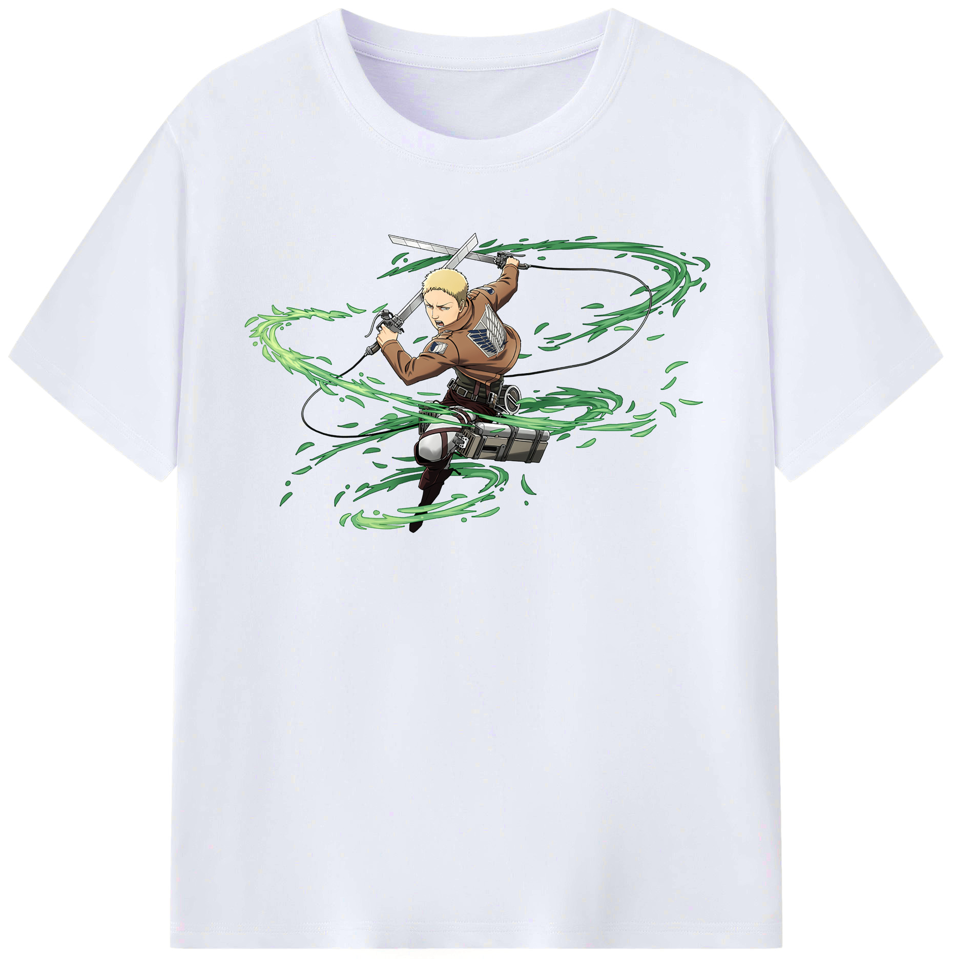（画像用） 進撃の巨人 ライナー・ブラウン Attack on Titan Reiner Braun レディースカジュアルプリントTシャツ（綿100％）