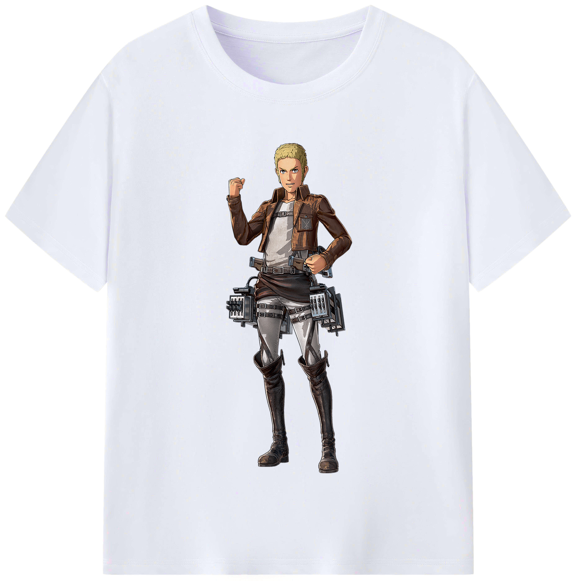 （画像用） 進撃の巨人 ライナー・ブラウン Attack on Titan Reiner Braun レディースカジュアルプリントTシャツ（綿100％）