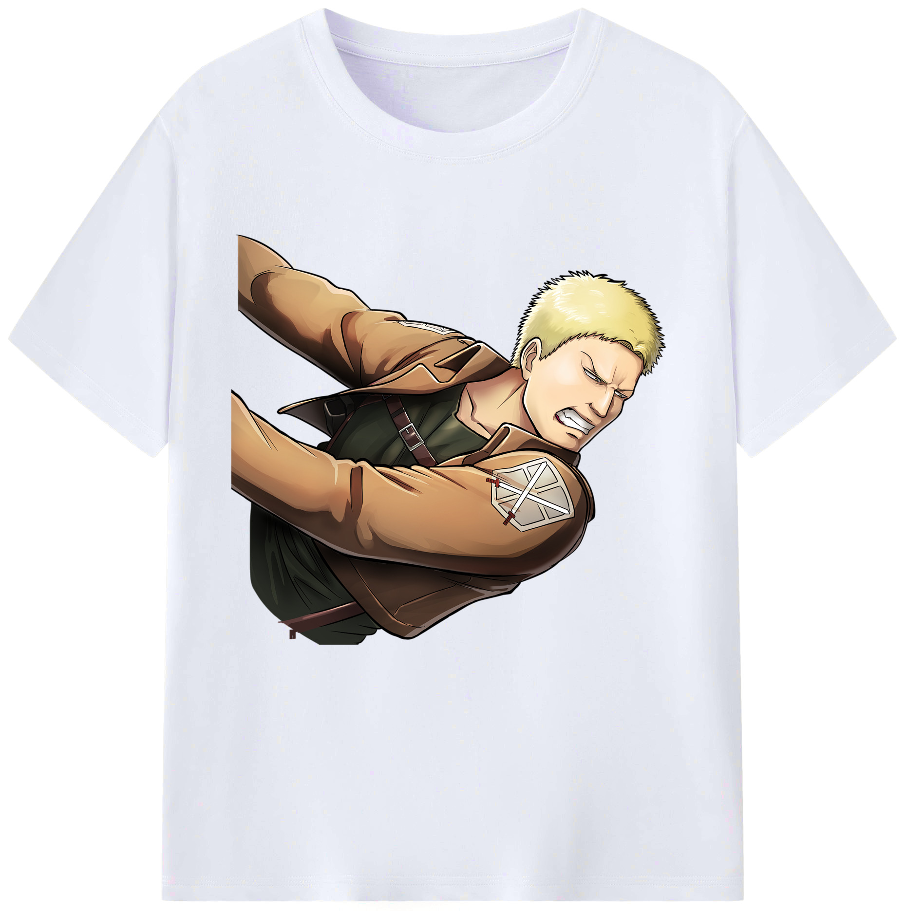 （画像用） 進撃の巨人 ライナー・ブラウン Attack on Titan Reiner Braun レディースカジュアルプリントTシャツ（綿100％）