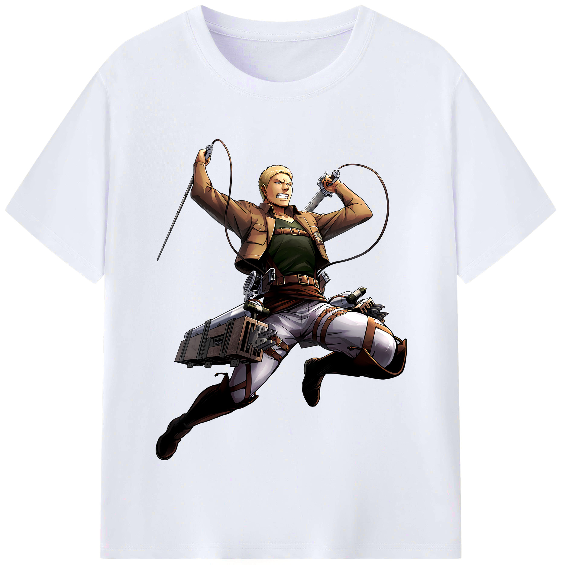 （画像用） 進撃の巨人 ライナー・ブラウン Attack on Titan Reiner Braun レディースカジュアルプリントTシャツ（綿100％）