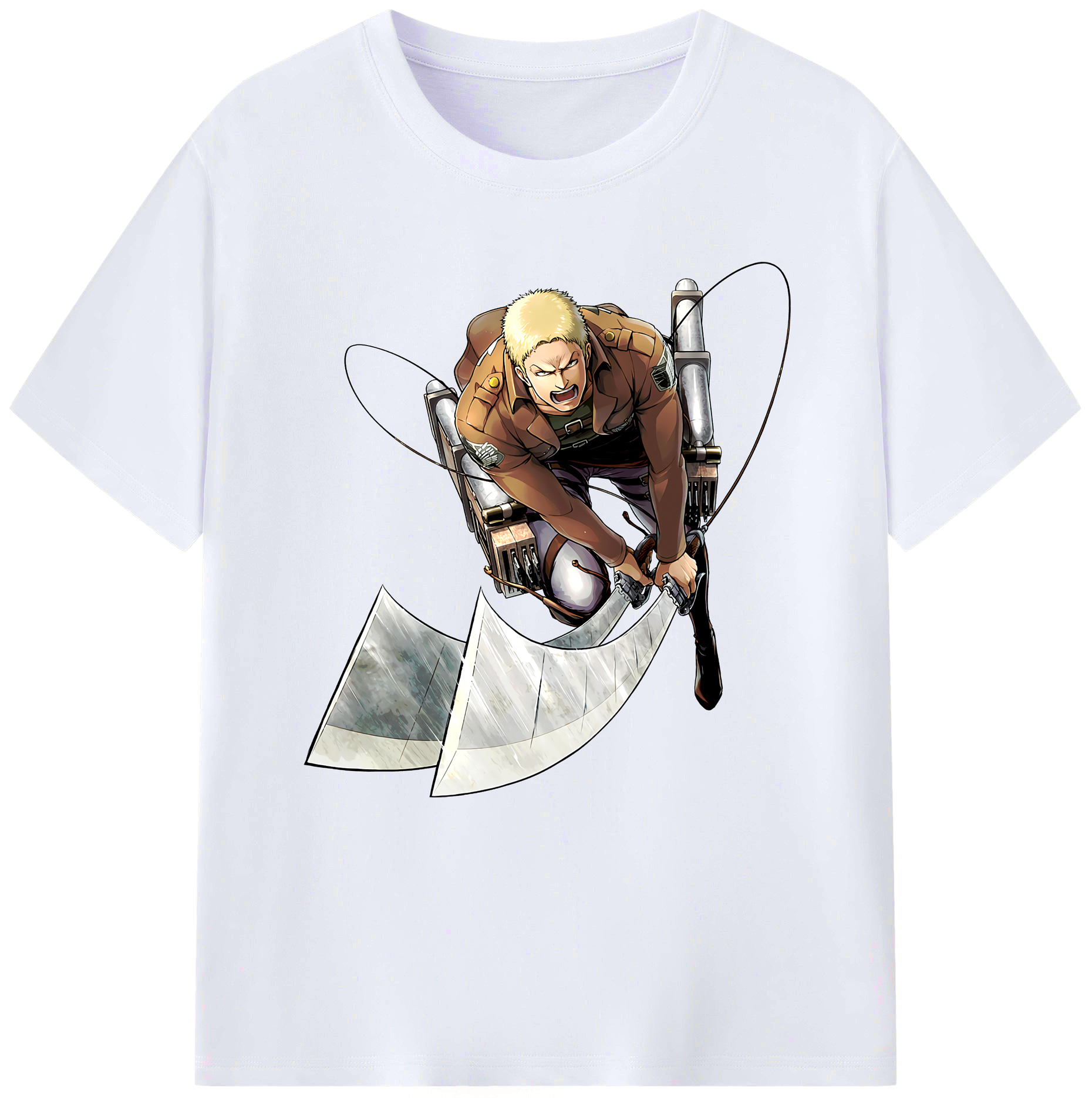 （画像用） 進撃の巨人 ライナー・ブラウン Attack on Titan Reiner Braun レディースカジュアルプリントTシャツ（綿100％）