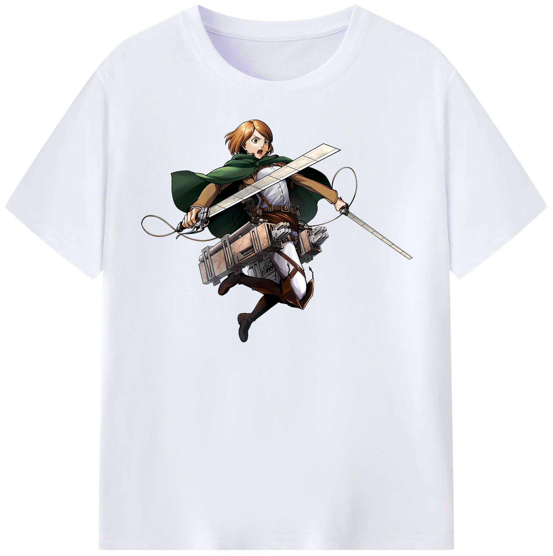 （画像用） 進撃の巨人 ペトラ·ラル Attack on Titan Petra Rall レディースカジュアルプリントTシャツ（綿100％）