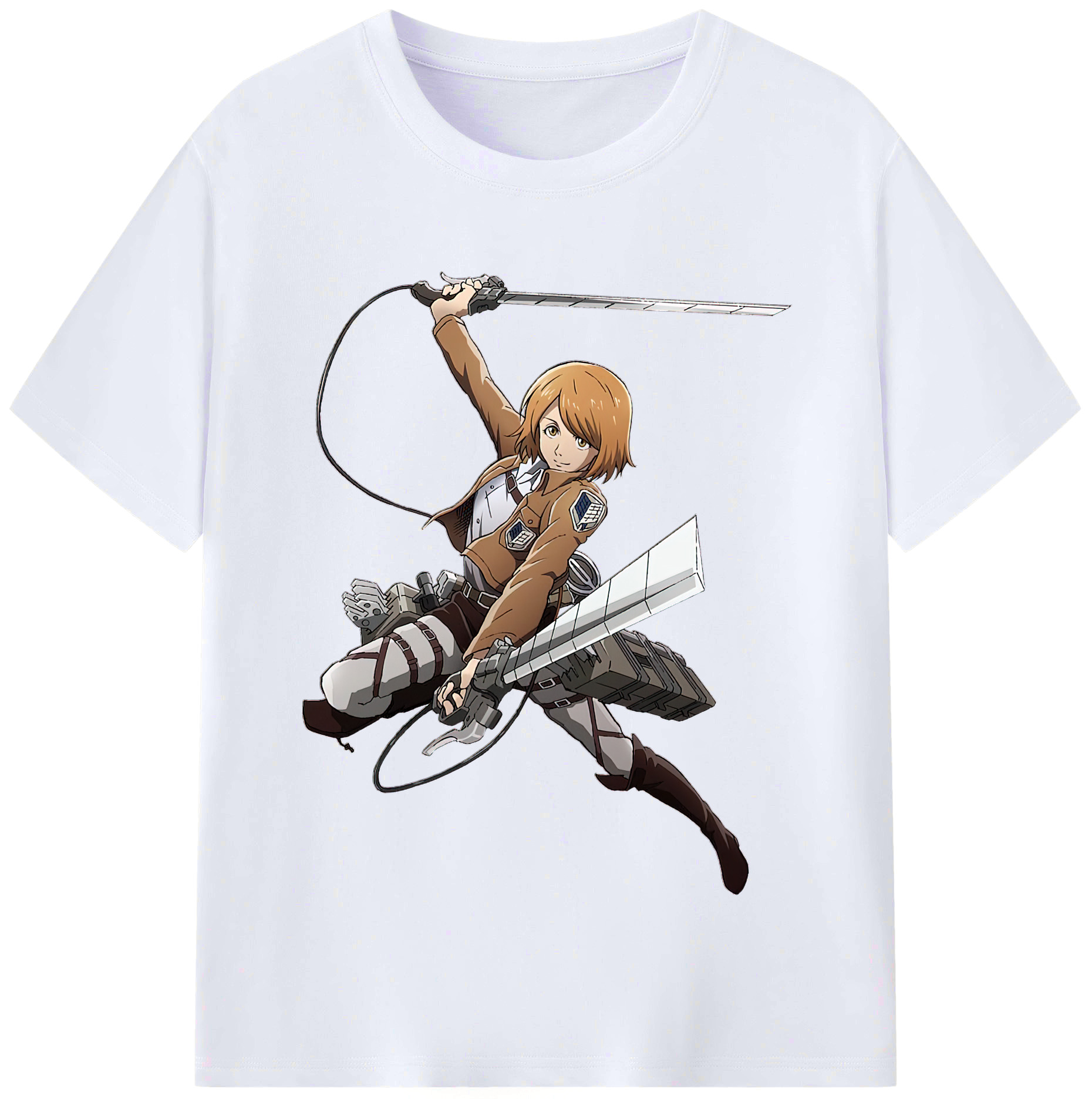 （画像用） 進撃の巨人 ペトラ·ラル Attack on Titan Petra Rall レディースカジュアルプリントTシャツ（綿100％）
