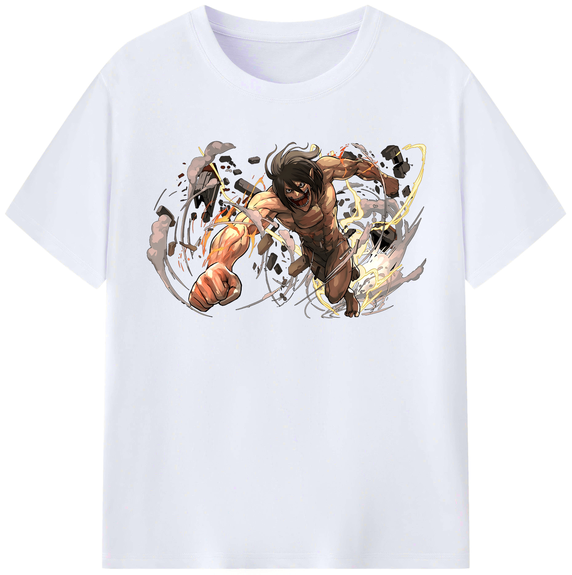 （画像用） 進撃の巨人 Attack on Titan レディースカジュアルプリントTシャツ（綿100％）
