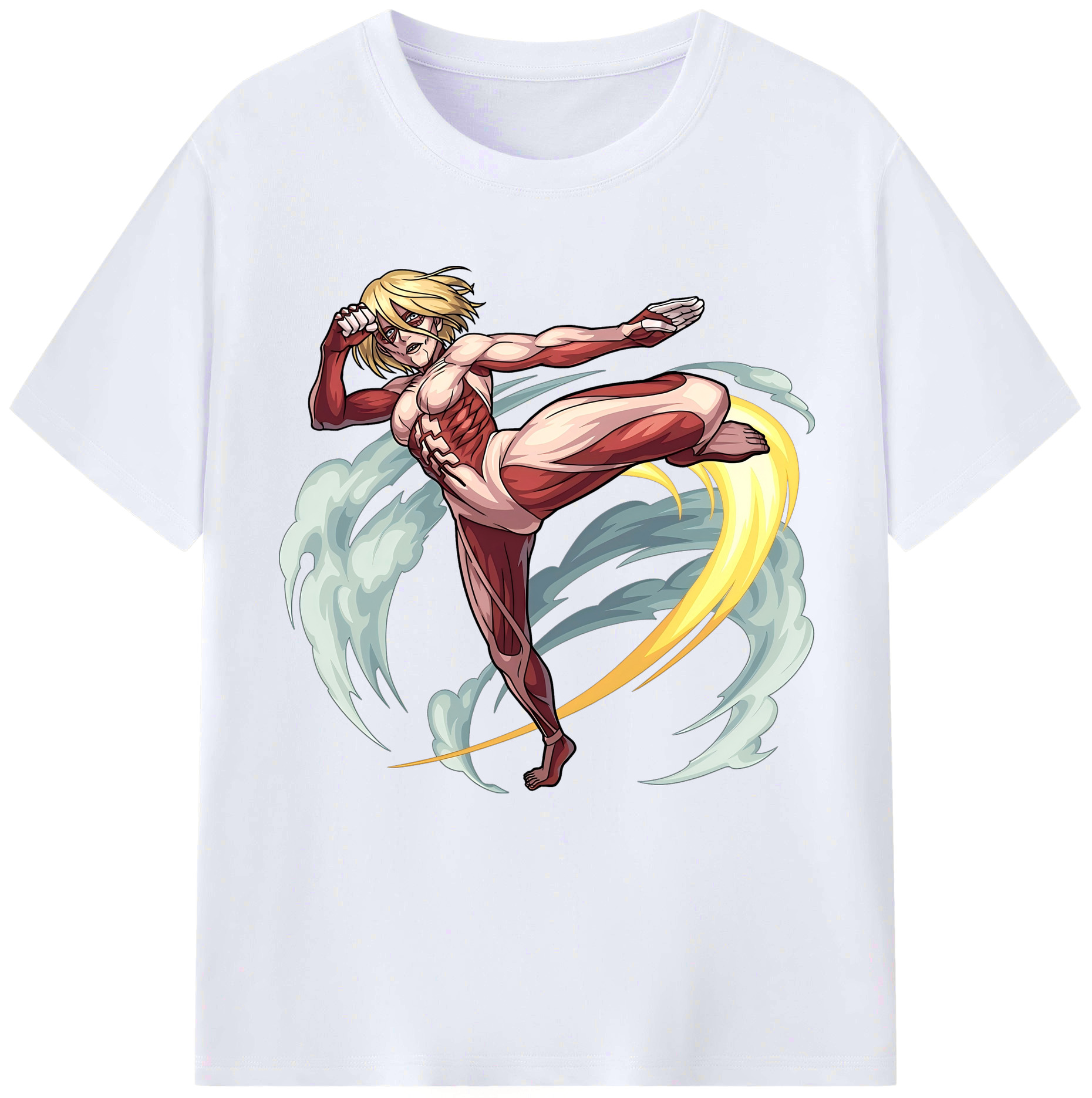 （画像用） 進撃の巨人 Attack on Titan レディースカジュアルプリントTシャツ（綿100％）