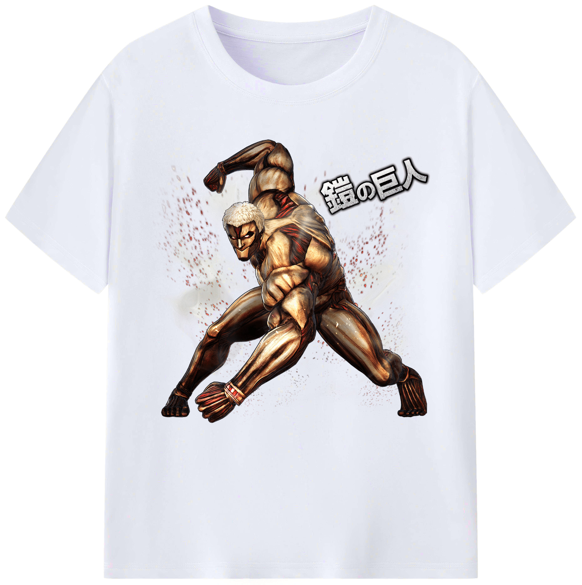 （画像用） 進撃の巨人 Attack on Titan レディースカジュアルプリントTシャツ（綿100％）