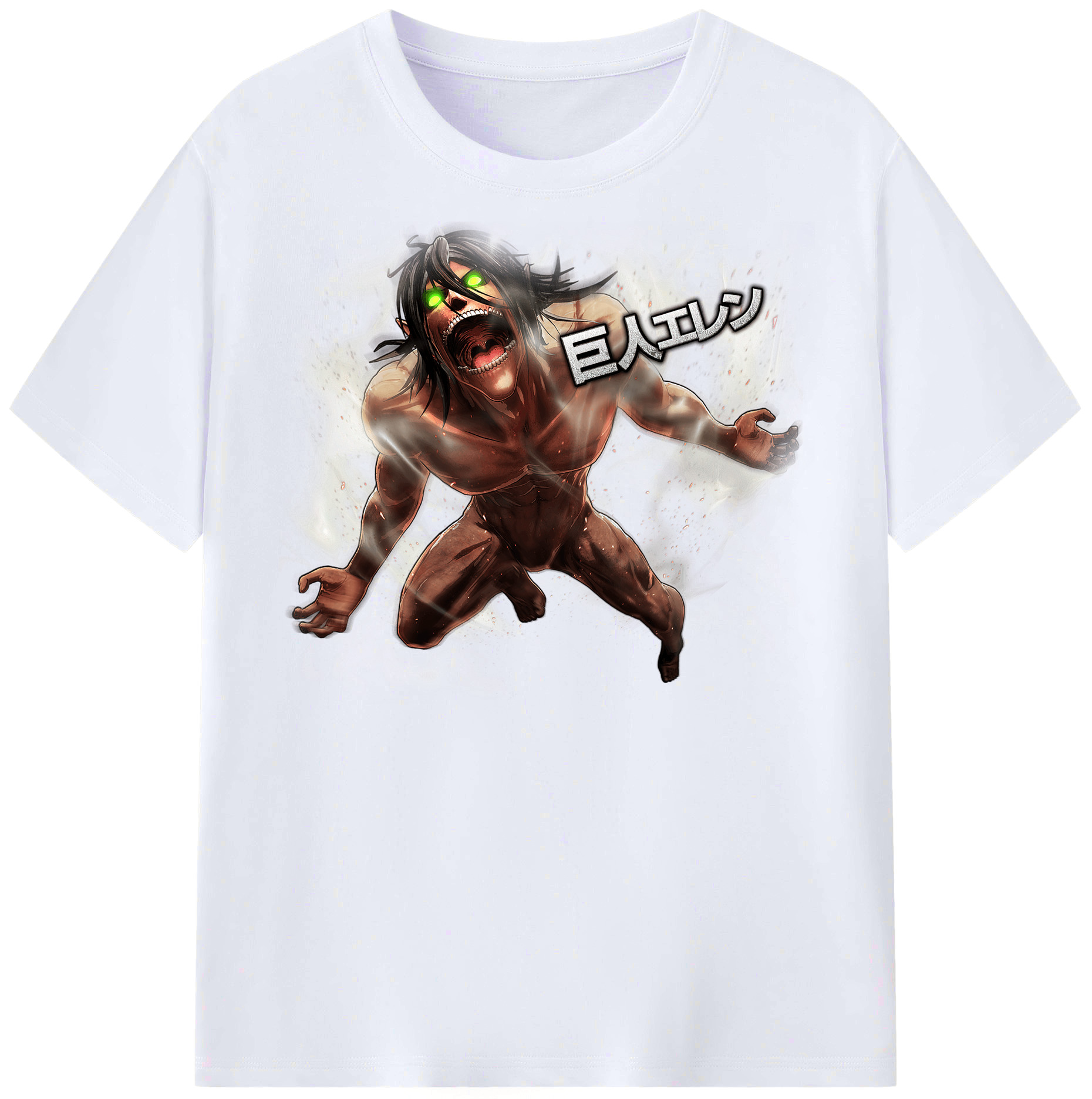 （画像用） 進撃の巨人 Attack on Titan レディースカジュアルプリントTシャツ（綿100％）