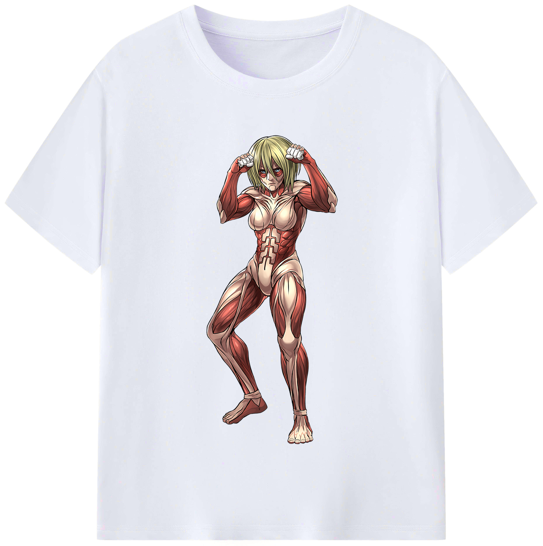 （画像用） 進撃の巨人 Attack on Titan レディースカジュアルプリントTシャツ（綿100％）