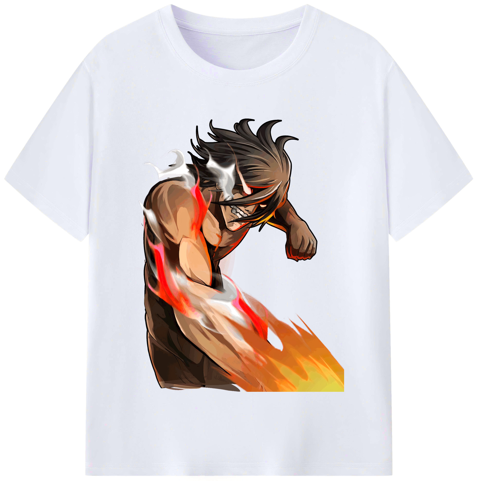 （画像用） 進撃の巨人 Attack on Titan レディースカジュアルプリントTシャツ（綿100％）