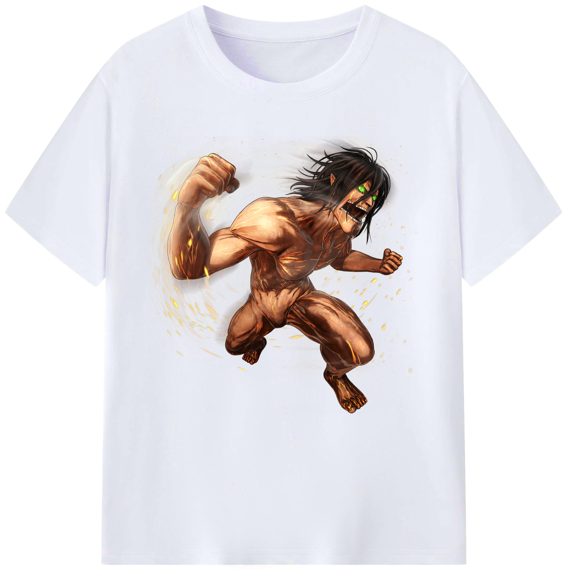 （画像用） 進撃の巨人 Attack on Titan レディースカジュアルプリントTシャツ（綿100％）