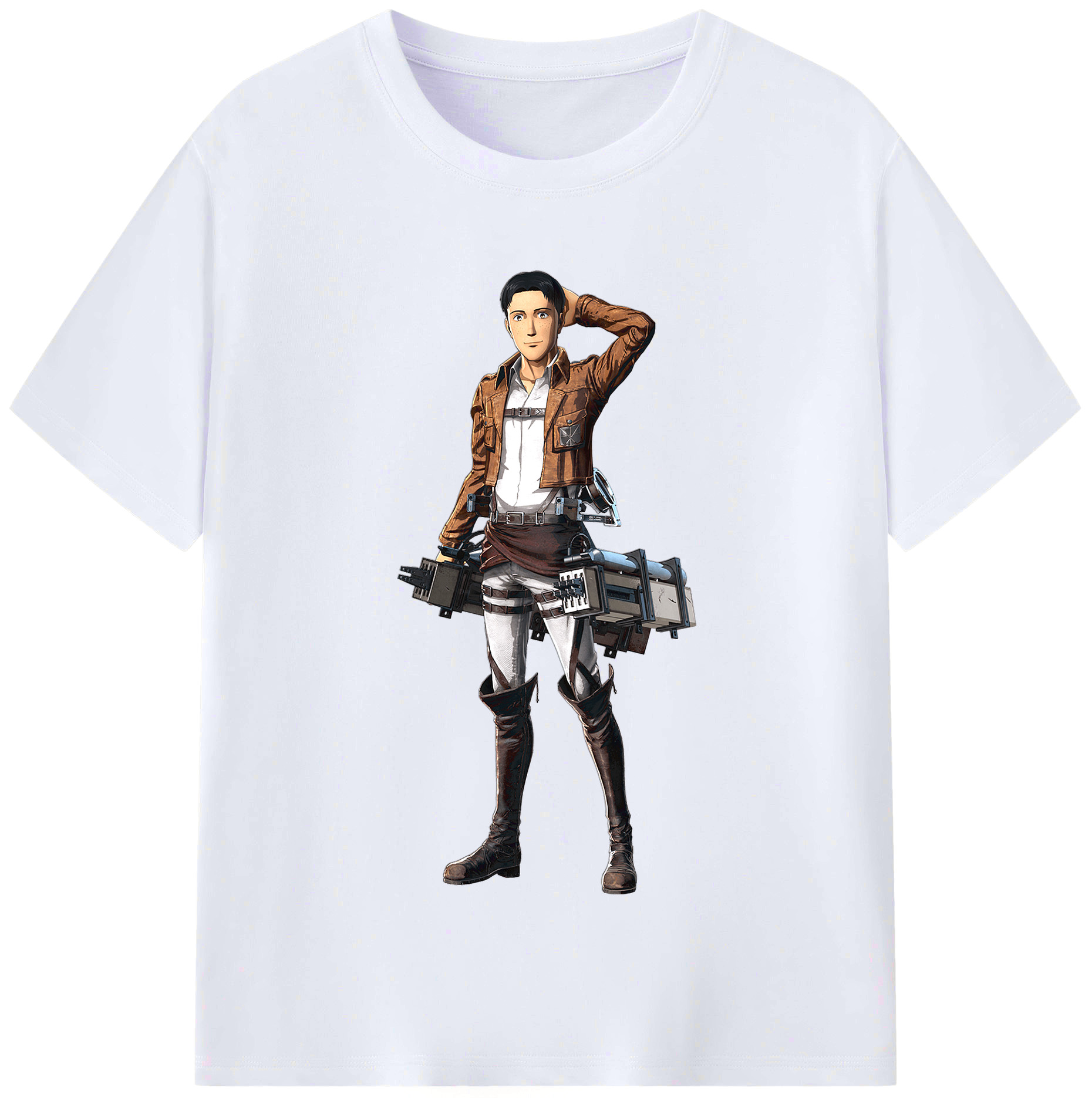 （画像用） 進撃の巨人 Attack on Titan レディースカジュアルプリントTシャツ（綿100％）