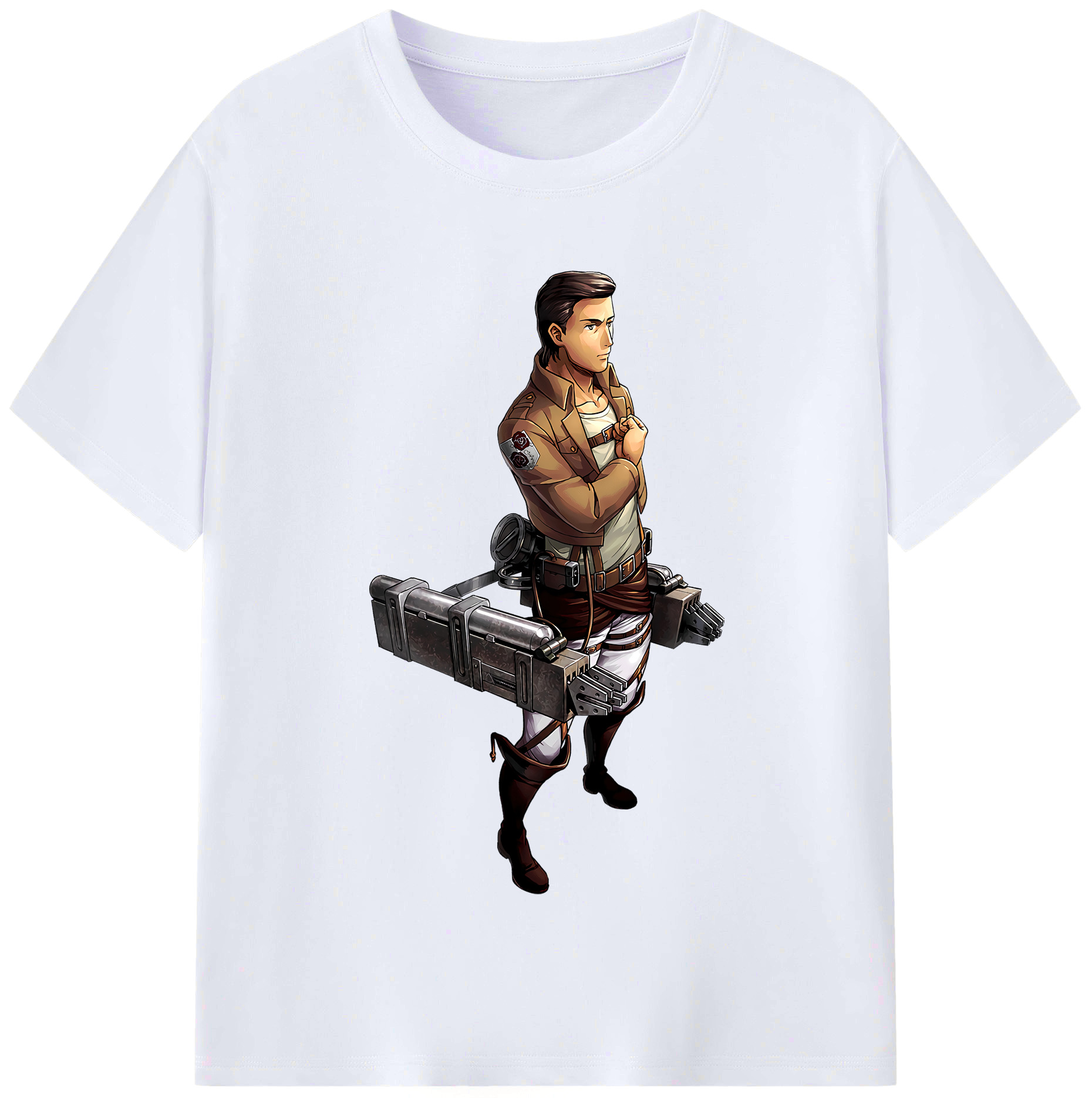 （画像用） 進撃の巨人 Attack on Titan レディースカジュアルプリントTシャツ（綿100％）