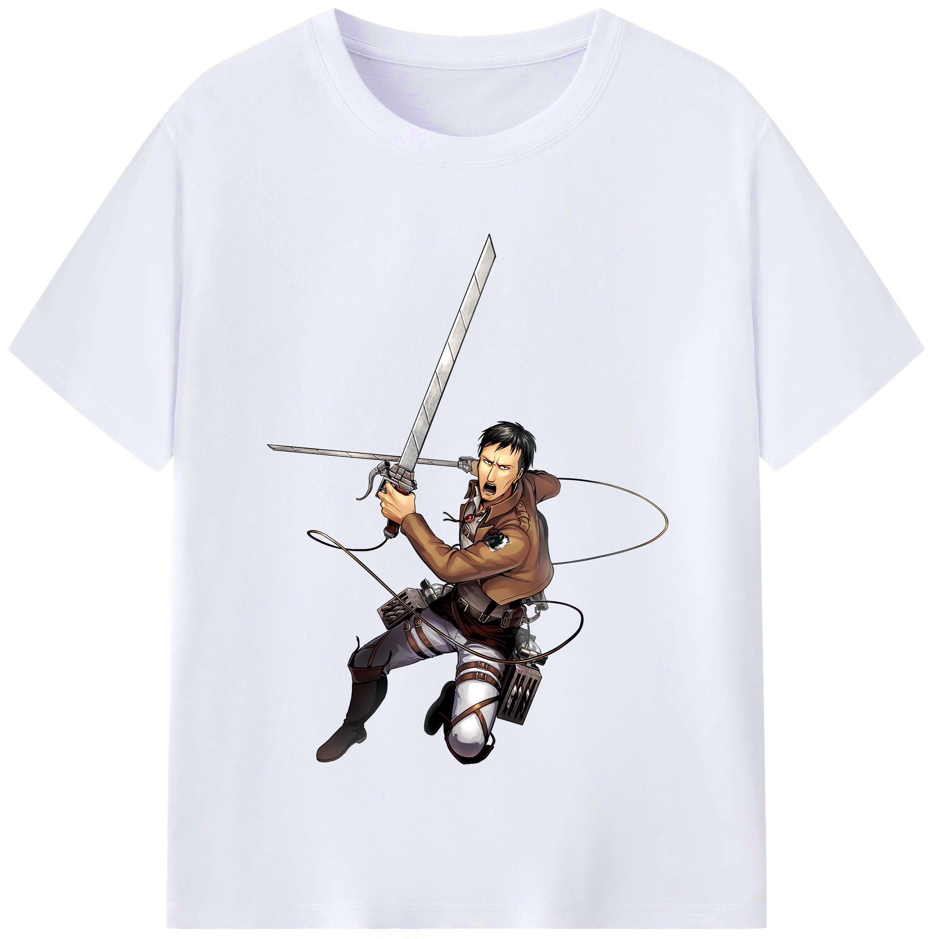 （画像用） 進撃の巨人 Attack on Titan レディースカジュアルプリントTシャツ（綿100％）