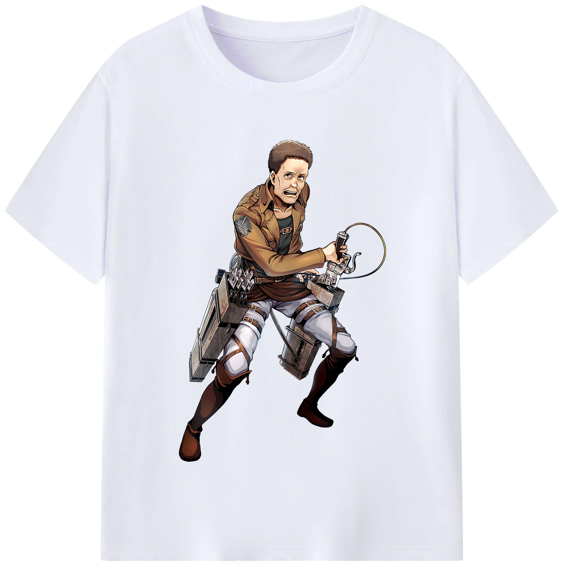 （画像用） 進撃の巨人 Attack on Titan レディースカジュアルプリントTシャツ（綿100％）