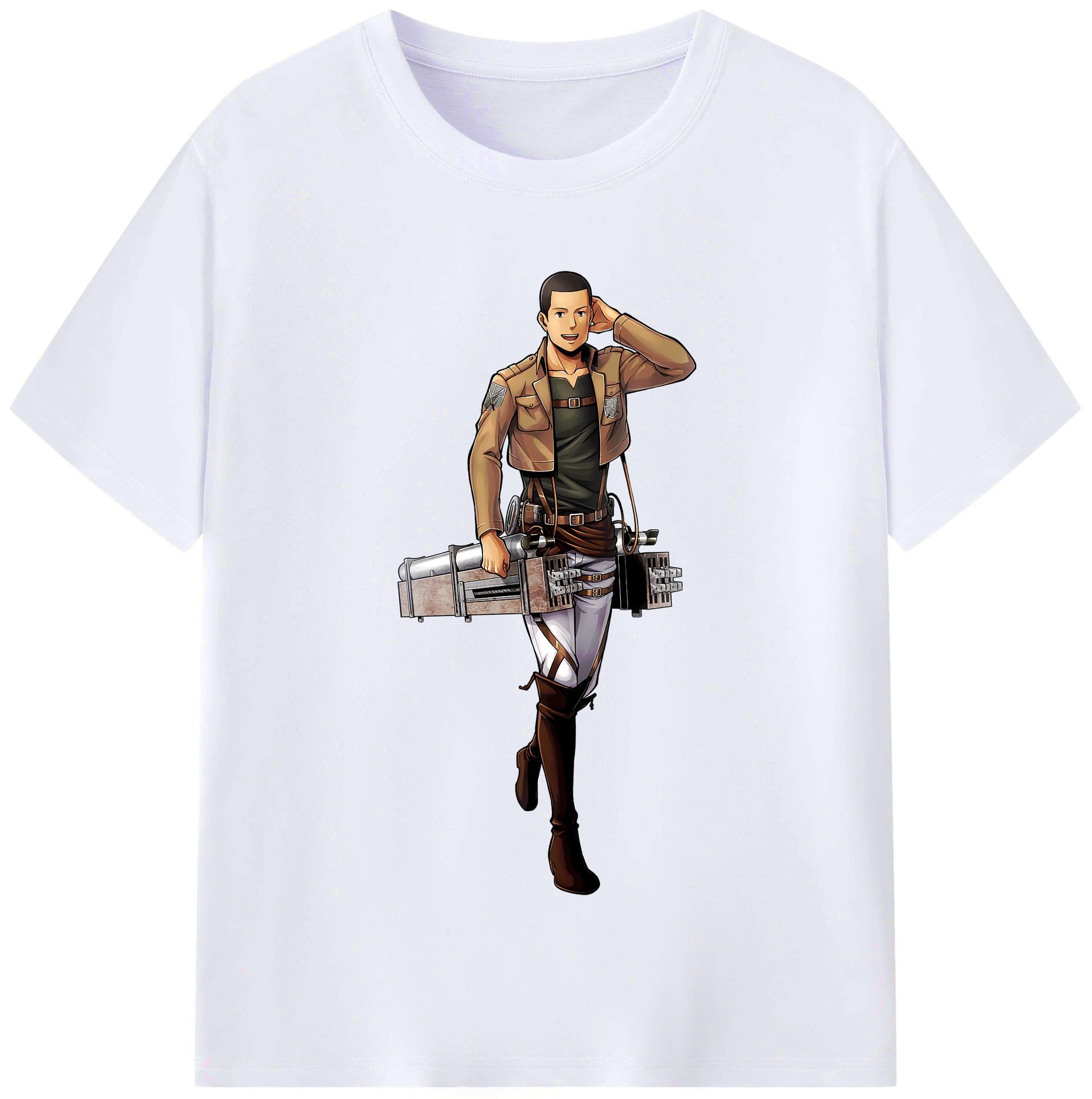 （画像用） 進撃の巨人 Attack on Titan レディースカジュアルプリントTシャツ（綿100％）