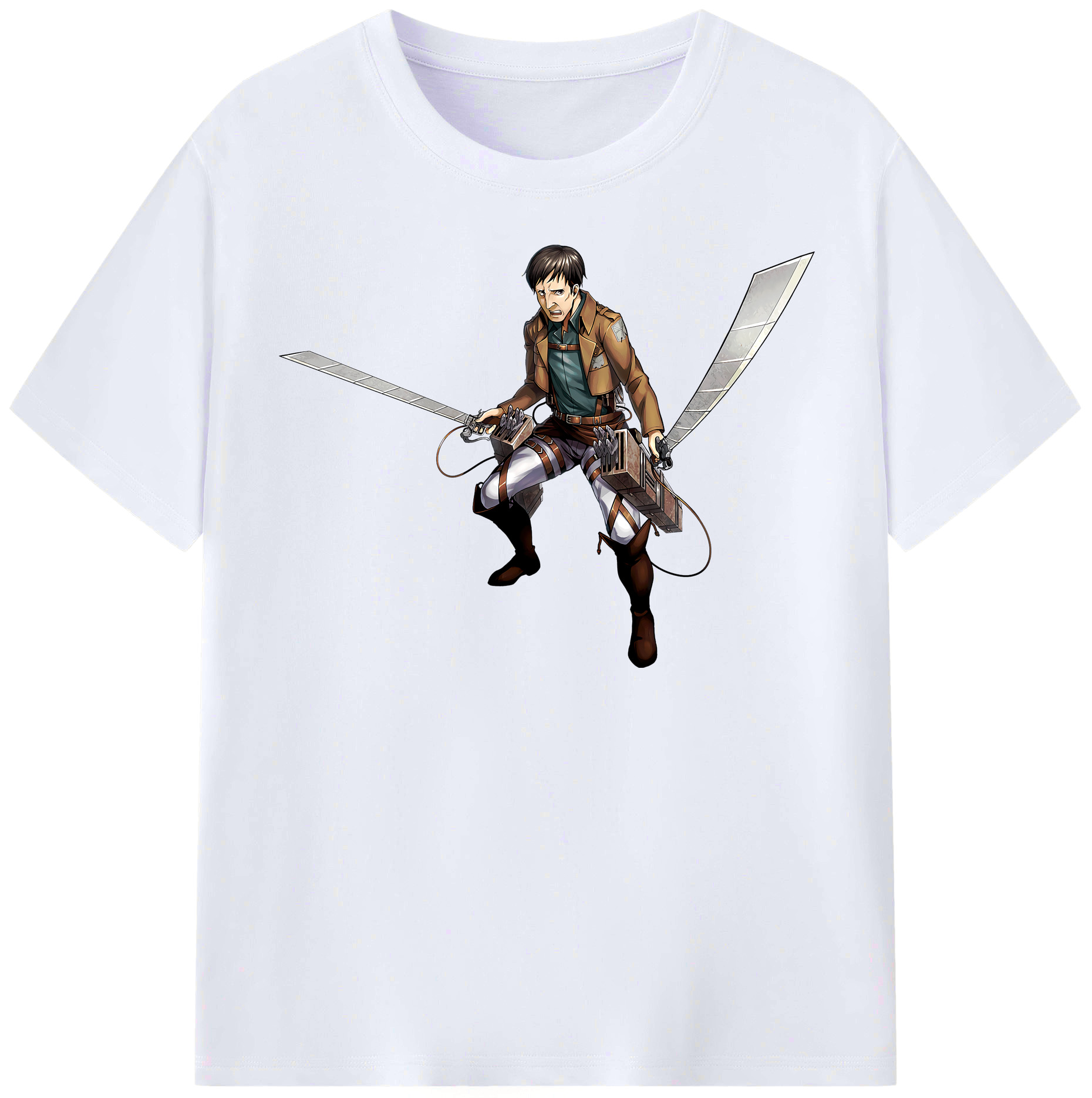 （画像用） 進撃の巨人 Attack on Titan レディースカジュアルプリントTシャツ（綿100％）