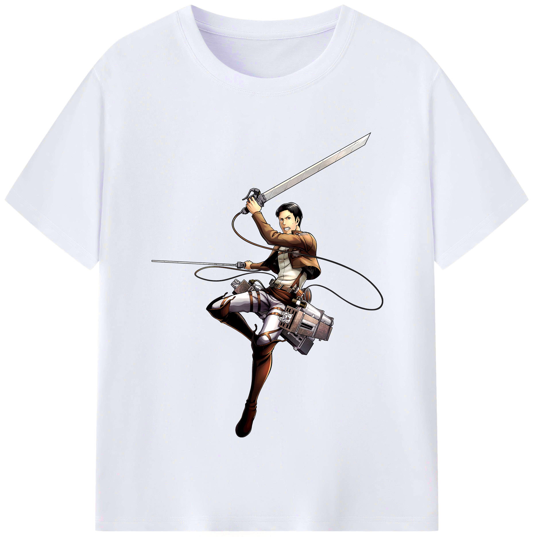 （画像用） 進撃の巨人 Attack on Titan レディースカジュアルプリントTシャツ（綿100％）