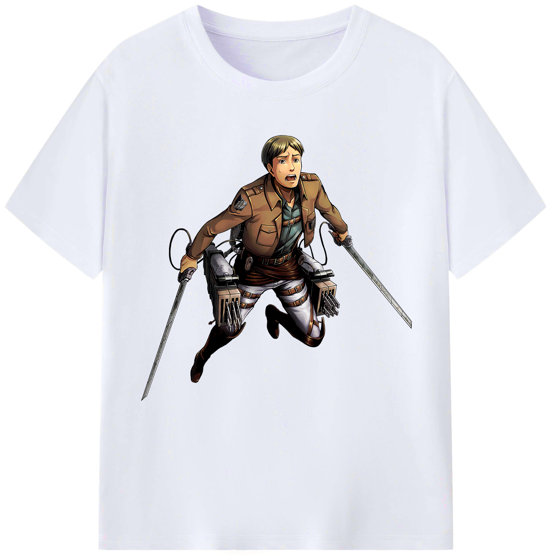 （画像用） 進撃の巨人 Attack on Titan レディースカジュアルプリントTシャツ（綿100％）