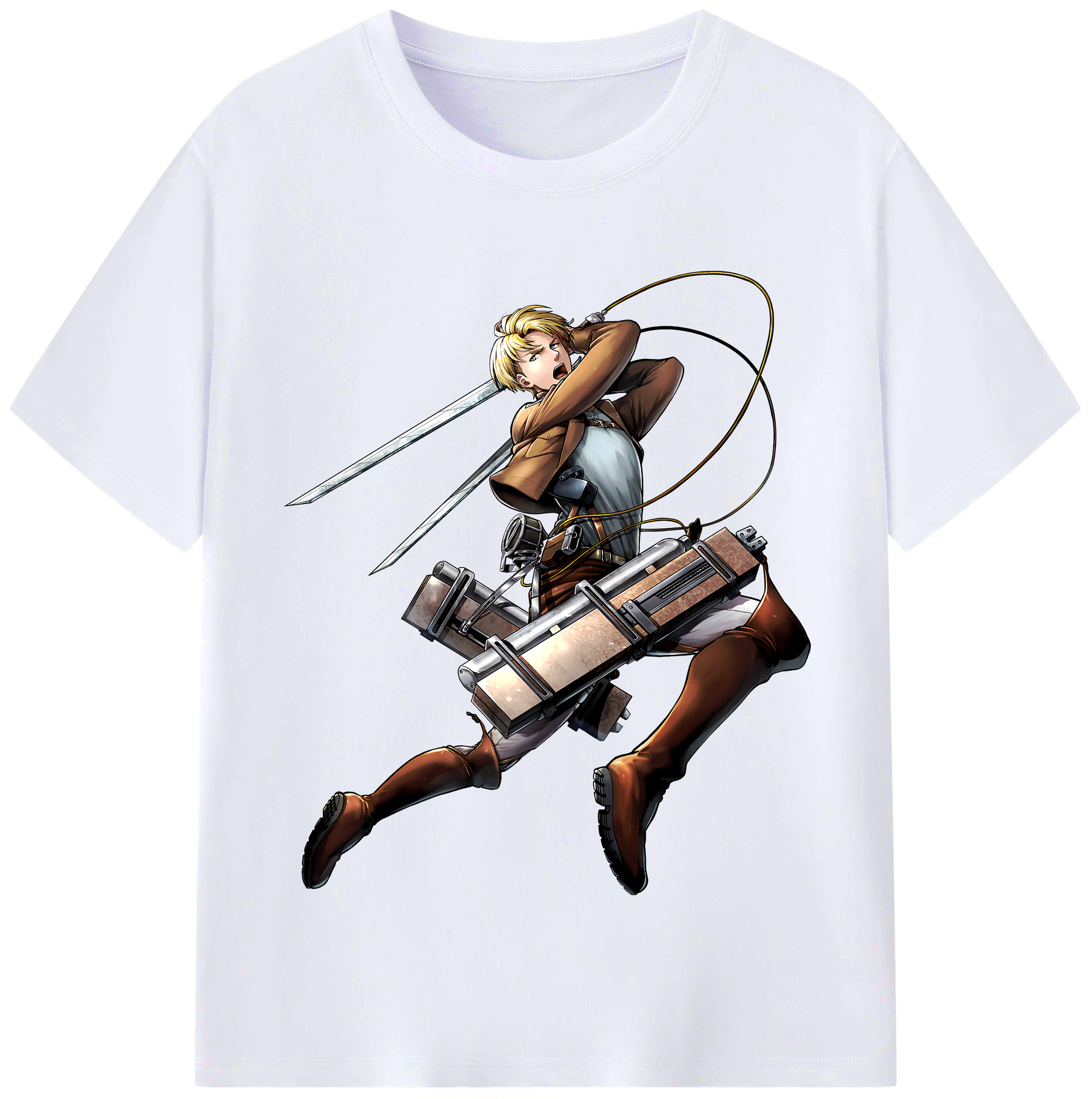 （画像用） 進撃の巨人 Attack on Titan レディースカジュアルプリントTシャツ（綿100％）