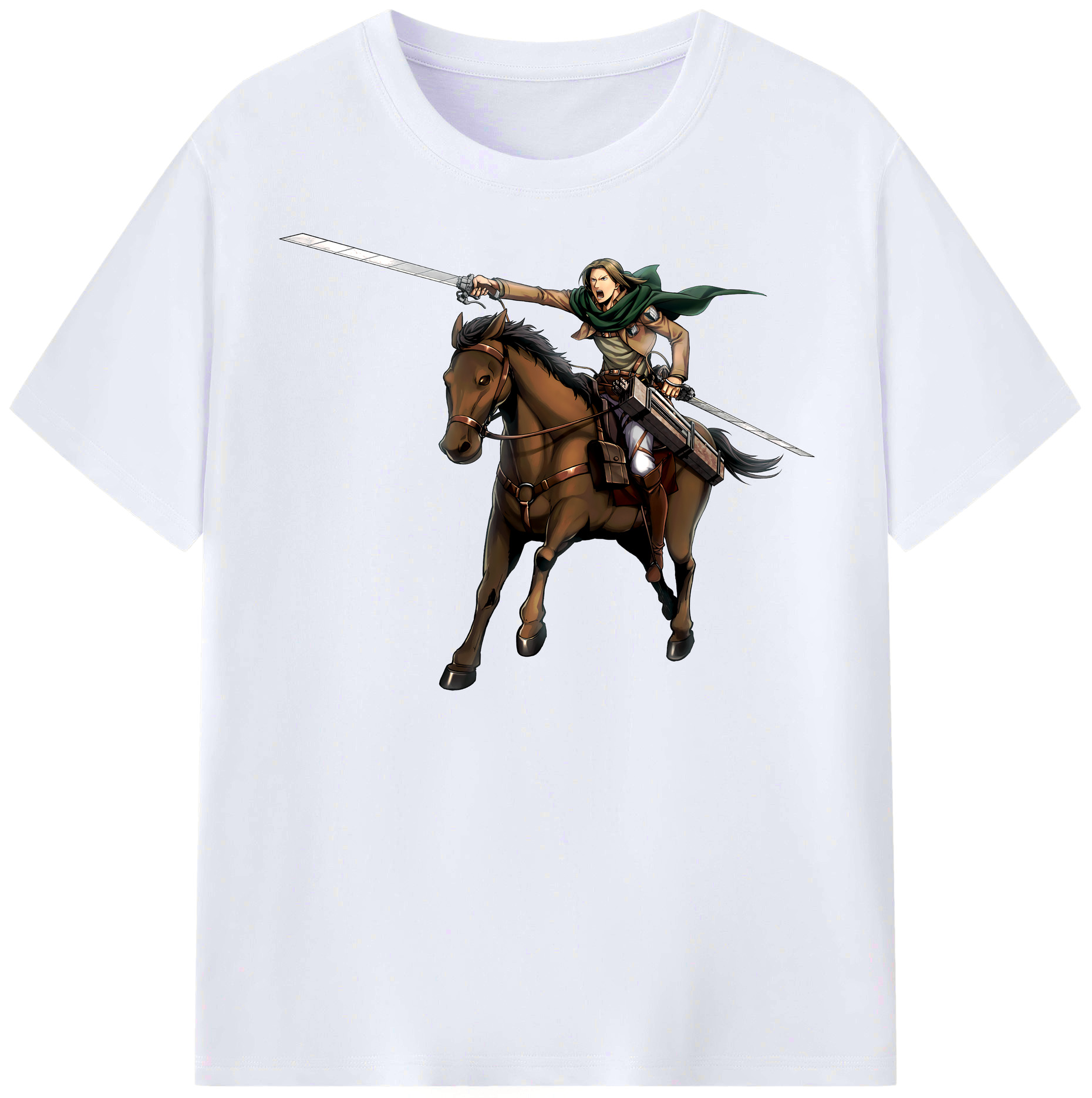 （画像用） 進撃の巨人 Attack on Titan レディースカジュアルプリントTシャツ（綿100％）