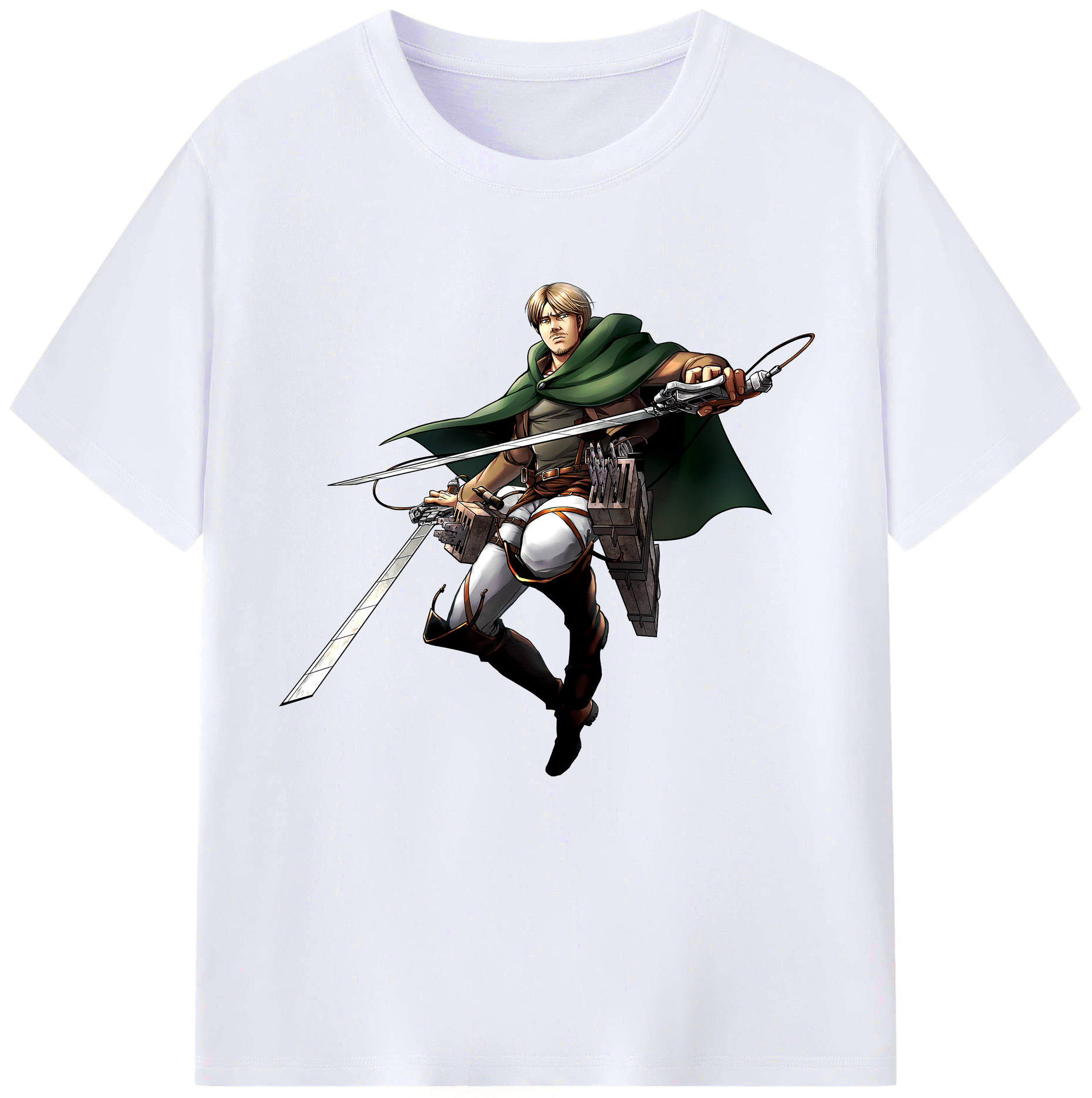 （画像用） 進撃の巨人 Attack on Titan レディースカジュアルプリントTシャツ（綿100％）
