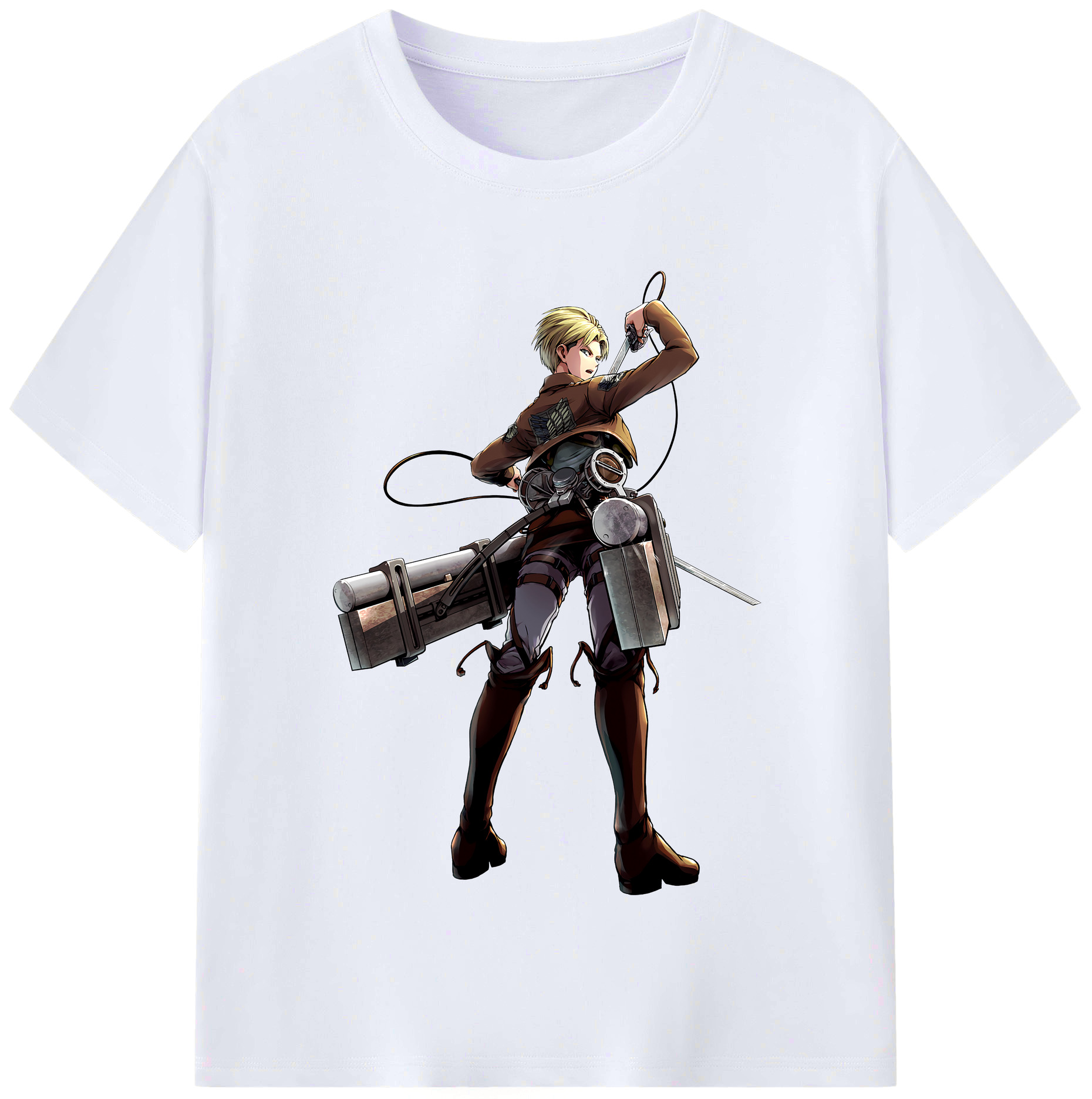 （画像用） 進撃の巨人 Attack on Titan レディースカジュアルプリントTシャツ（綿100％）