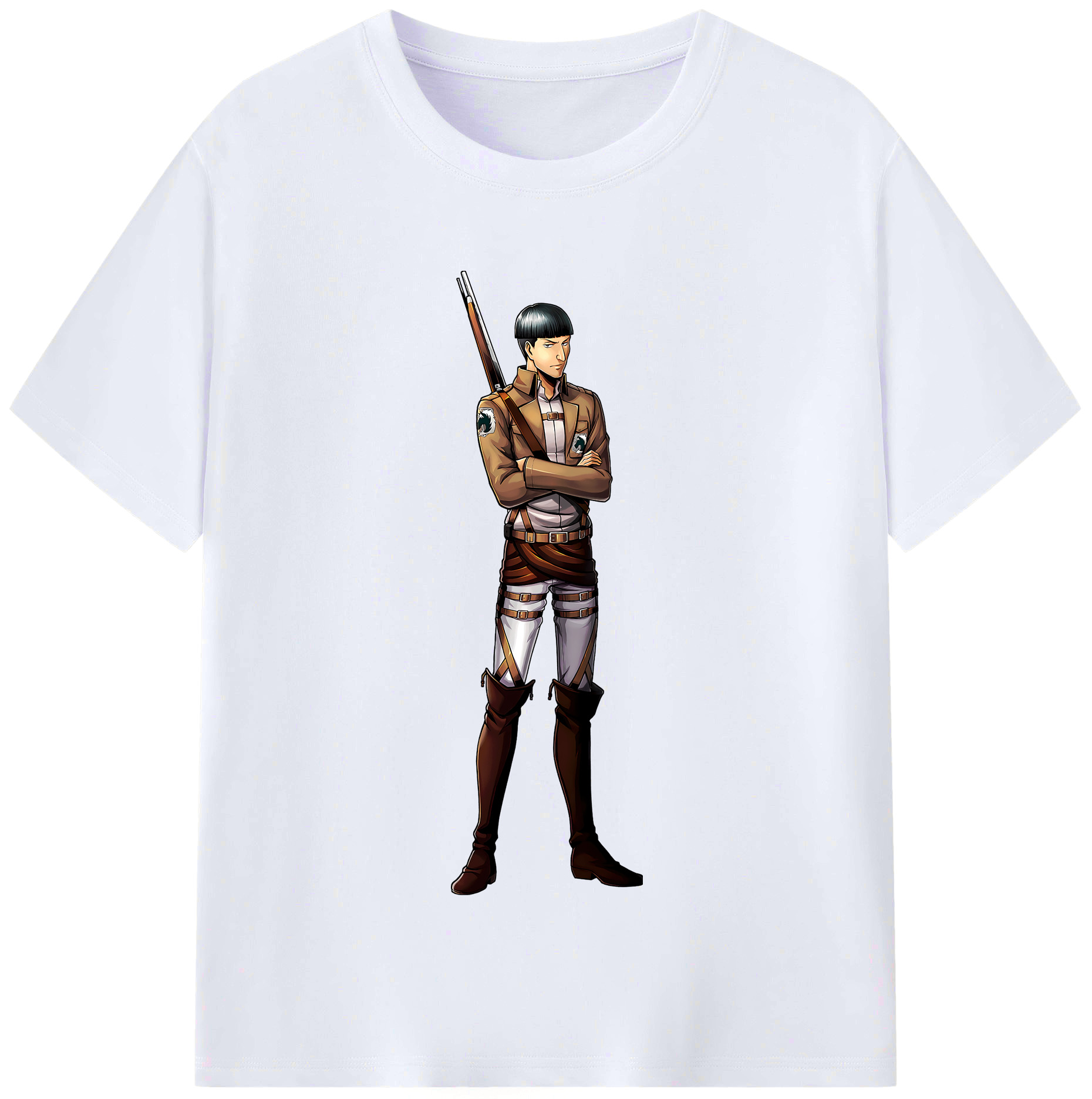 （画像用） 進撃の巨人 Attack on Titan レディースカジュアルプリントTシャツ（綿100％）