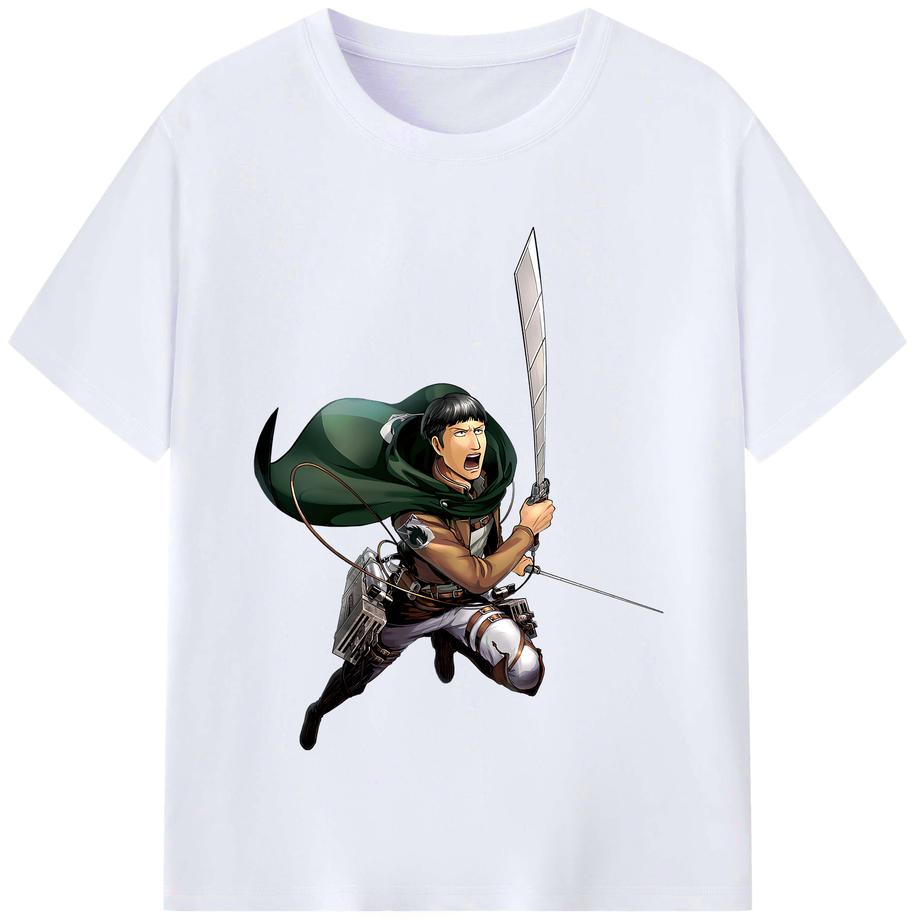 （画像用） 進撃の巨人 Attack on Titan レディースカジュアルプリントTシャツ（綿100％）