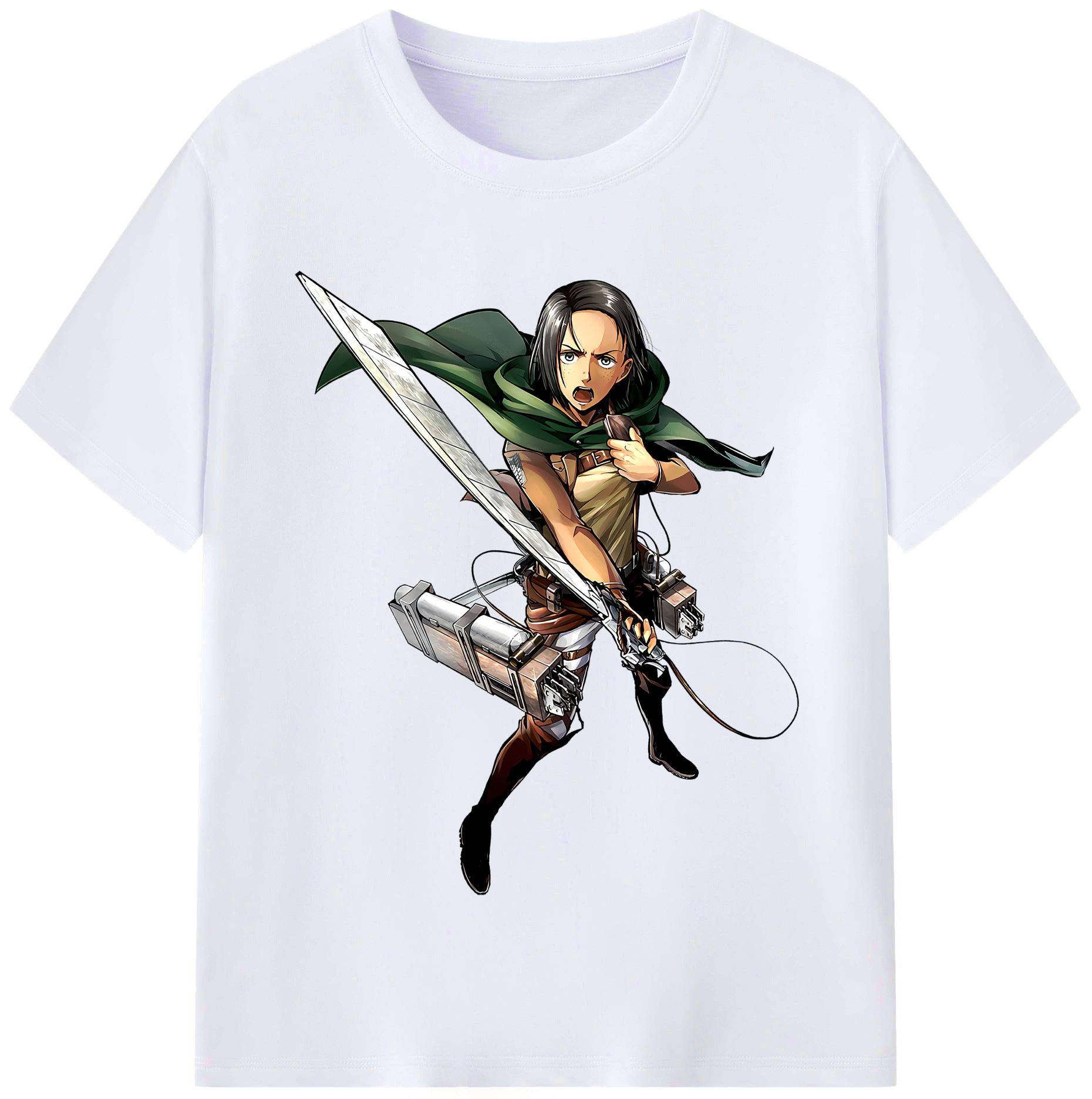 （画像用） 進撃の巨人 Attack on Titan レディースカジュアルプリントTシャツ（綿100％）