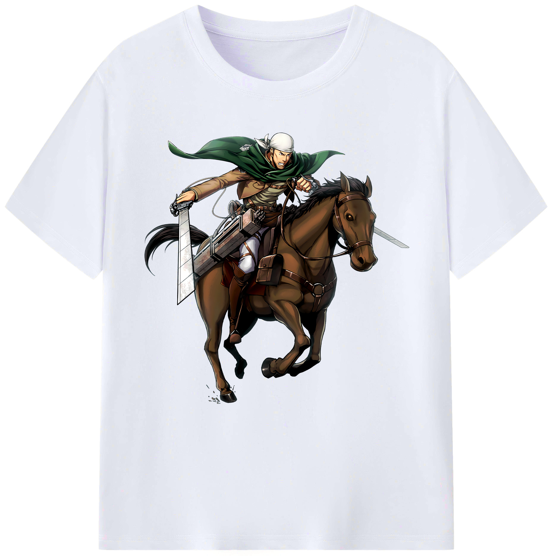 （画像用） 進撃の巨人 Attack on Titan レディースカジュアルプリントTシャツ（綿100％）