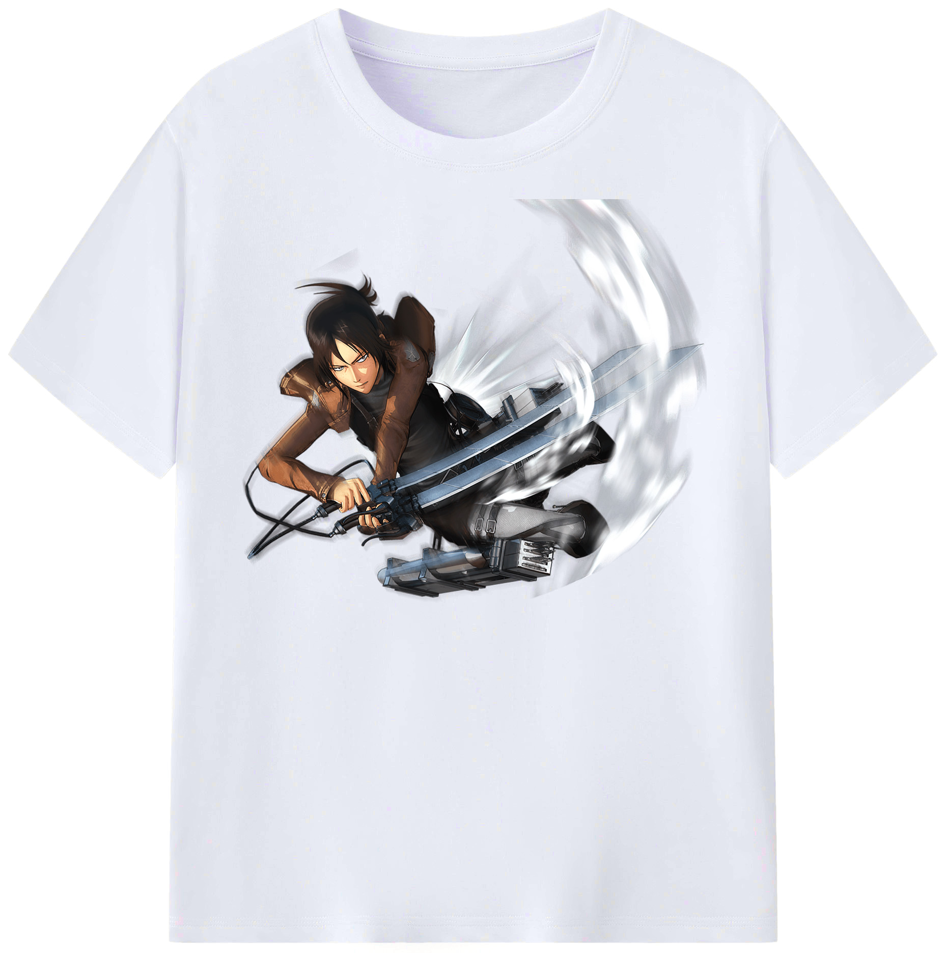 （画像用） 進撃の巨人 Attack on Titan レディースカジュアルプリントTシャツ（綿100％）