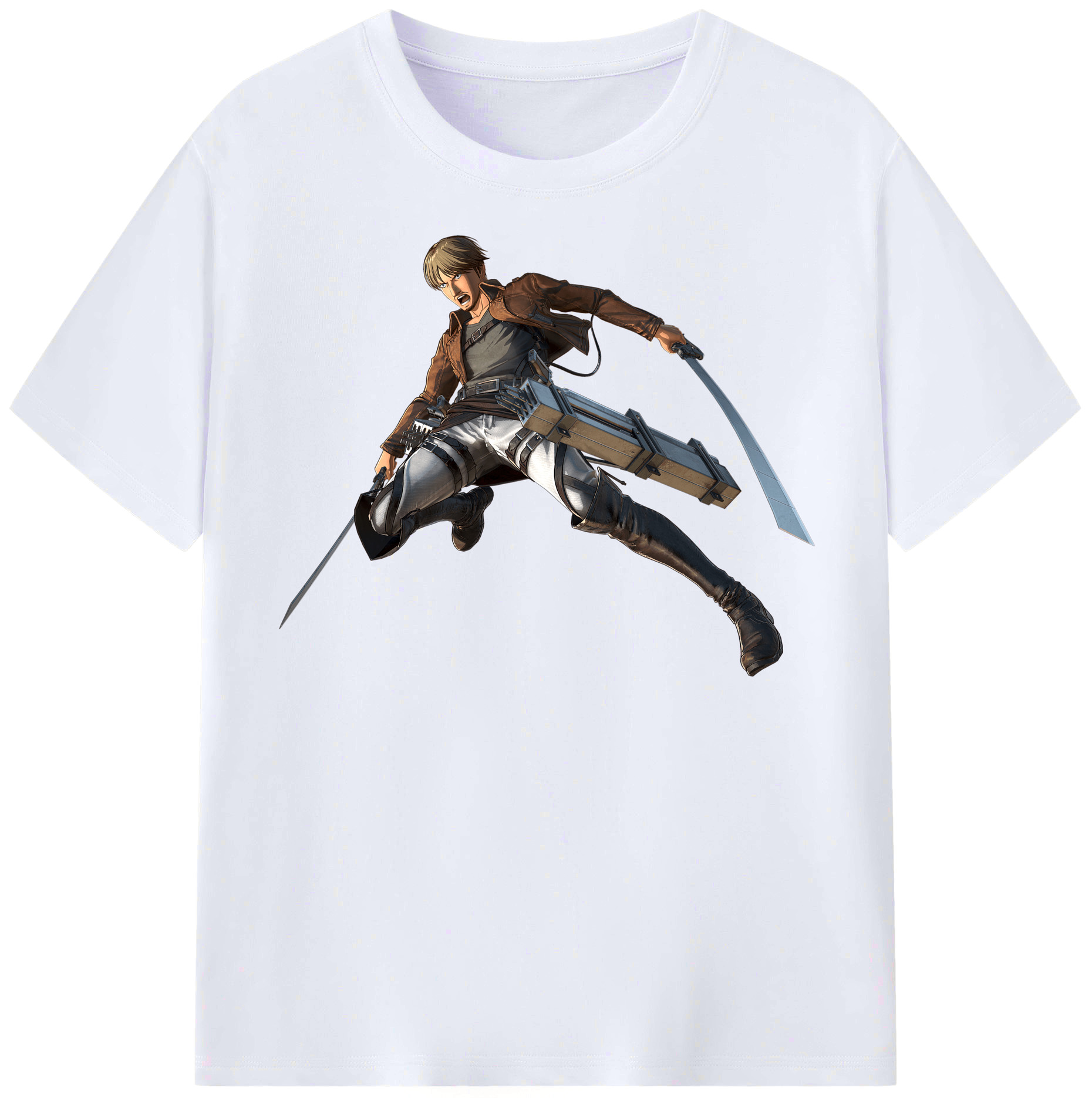 （画像用） 進撃の巨人 Attack on Titan レディースカジュアルプリントTシャツ（綿100％）