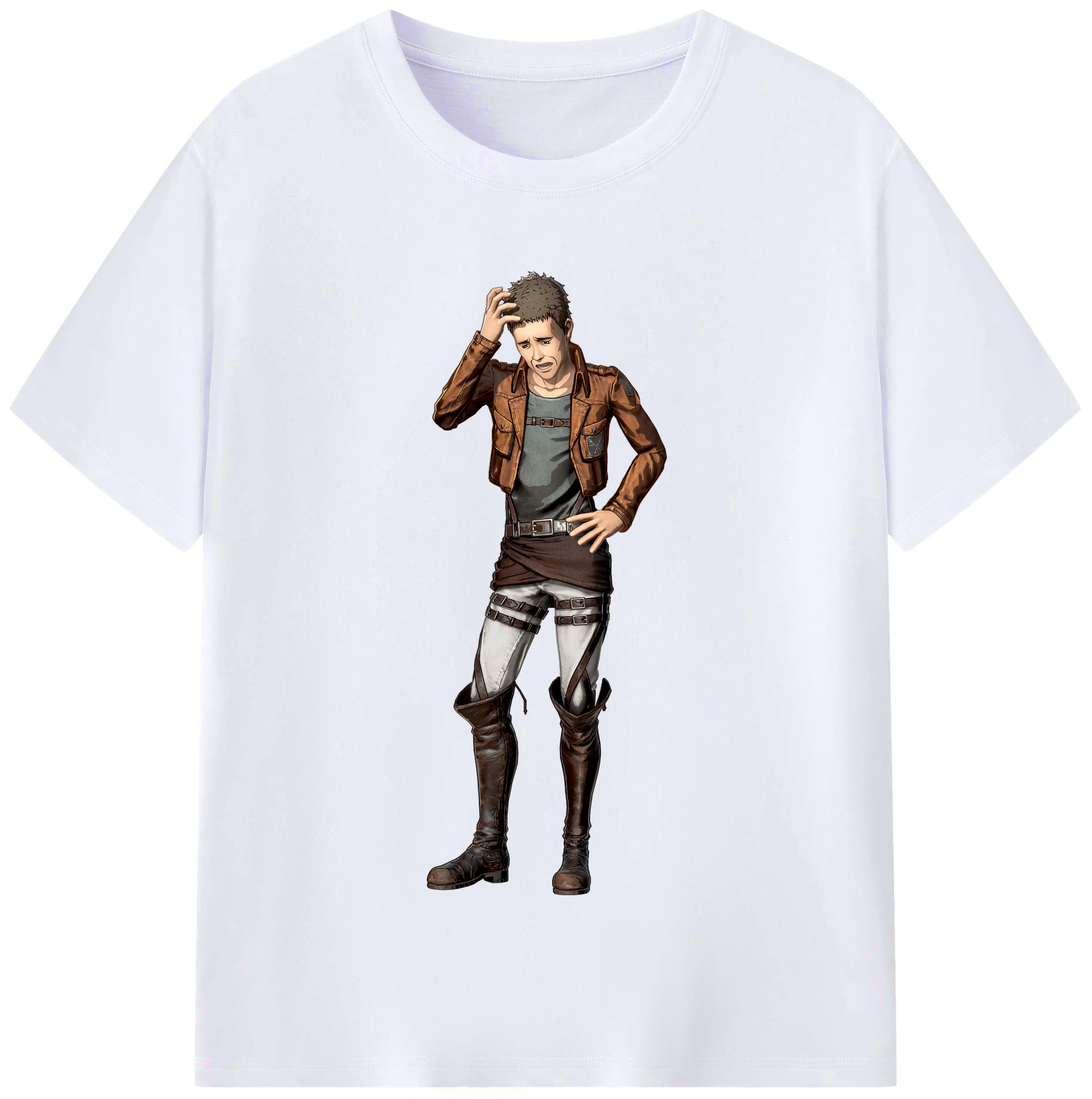（画像用） 進撃の巨人 Attack on Titan レディースカジュアルプリントTシャツ（綿100％）
