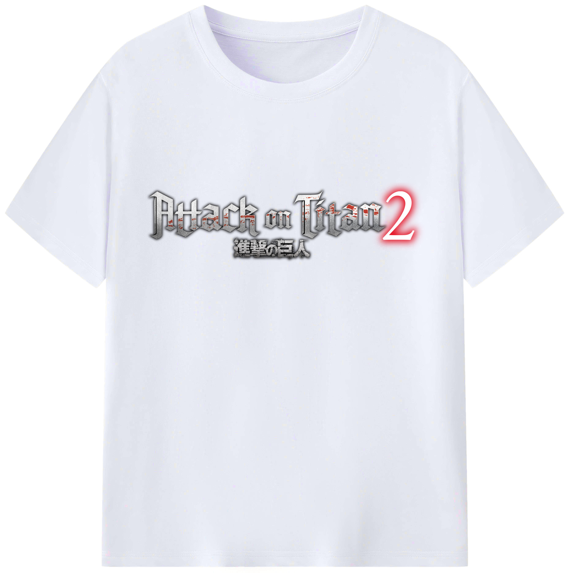 （画像用） 進撃の巨人 Attack on Titan レディースカジュアルプリントTシャツ（綿100％）