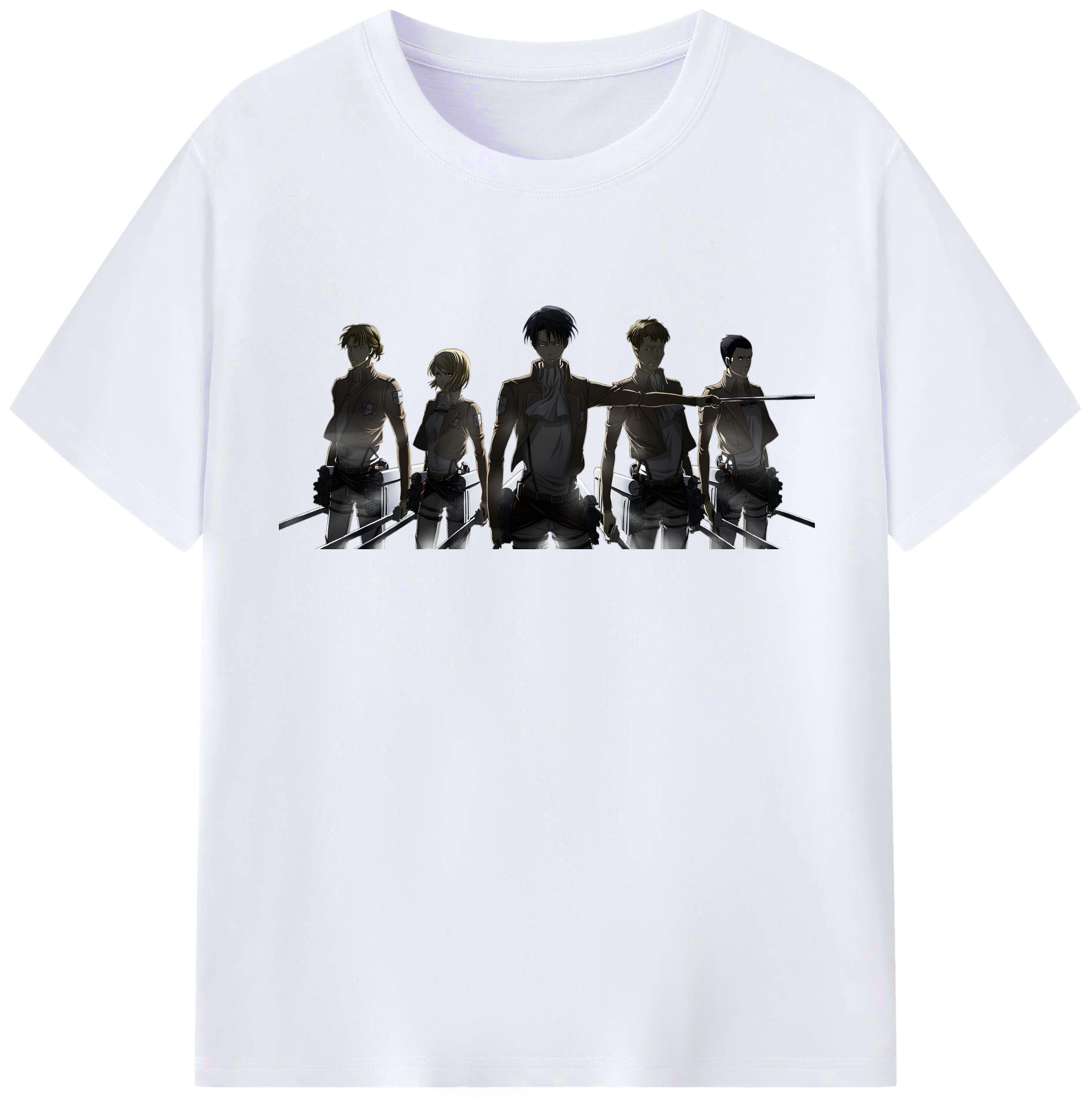 （画像用） 進撃の巨人 Attack on Titan レディースカジュアルプリントTシャツ（綿100％）