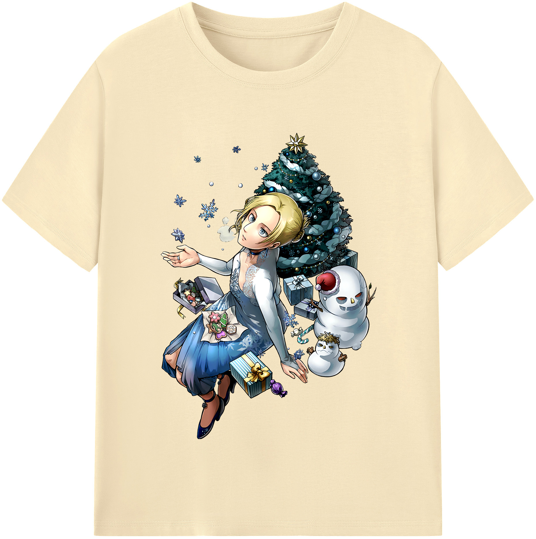 （画像用） 進撃の巨人 アニ・レオンハート Attack on Titan Annie Leonhart 綿100％半袖Tシャツ（フロントプリント）