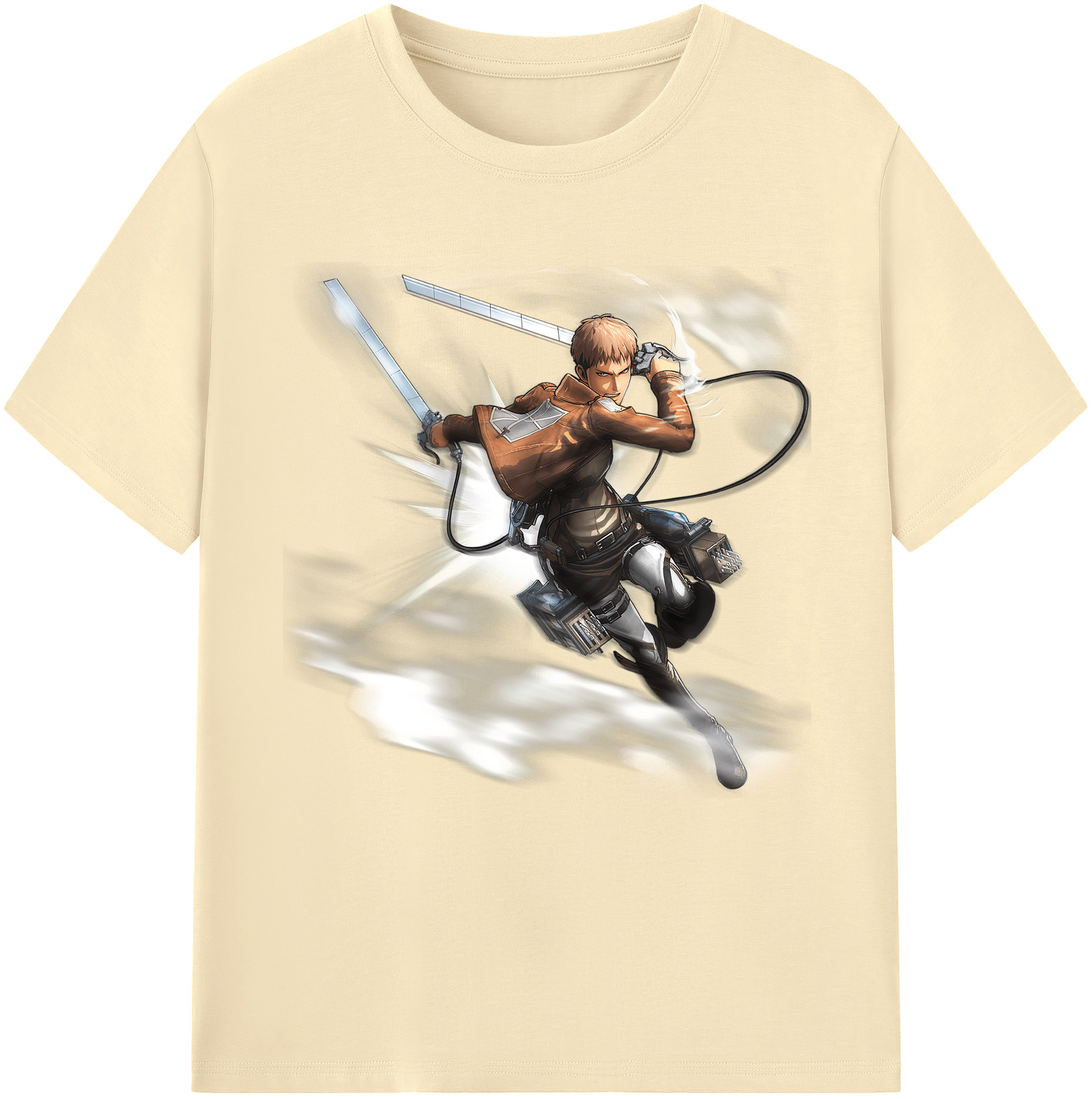 （画像用） 進撃の巨人 ジャン・キルシュタイン Attack on Titan Jean Kirstein 綿100％半袖Tシャツ（フロントプリント）