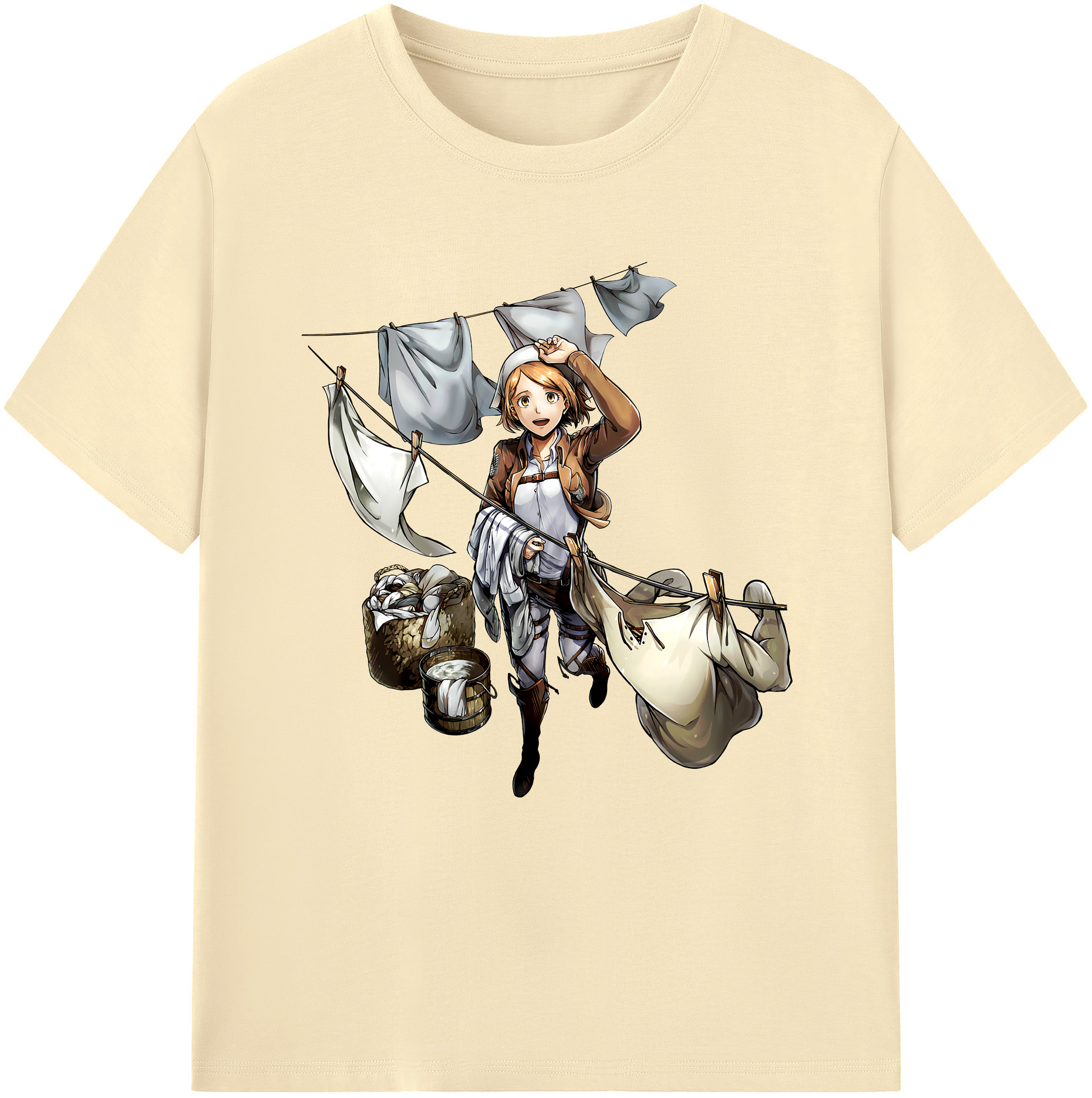 （画像用） 進撃の巨人 ペトラ·ラル Attack on Titan Petra Rall 綿100％半袖Tシャツ（フロントプリント）